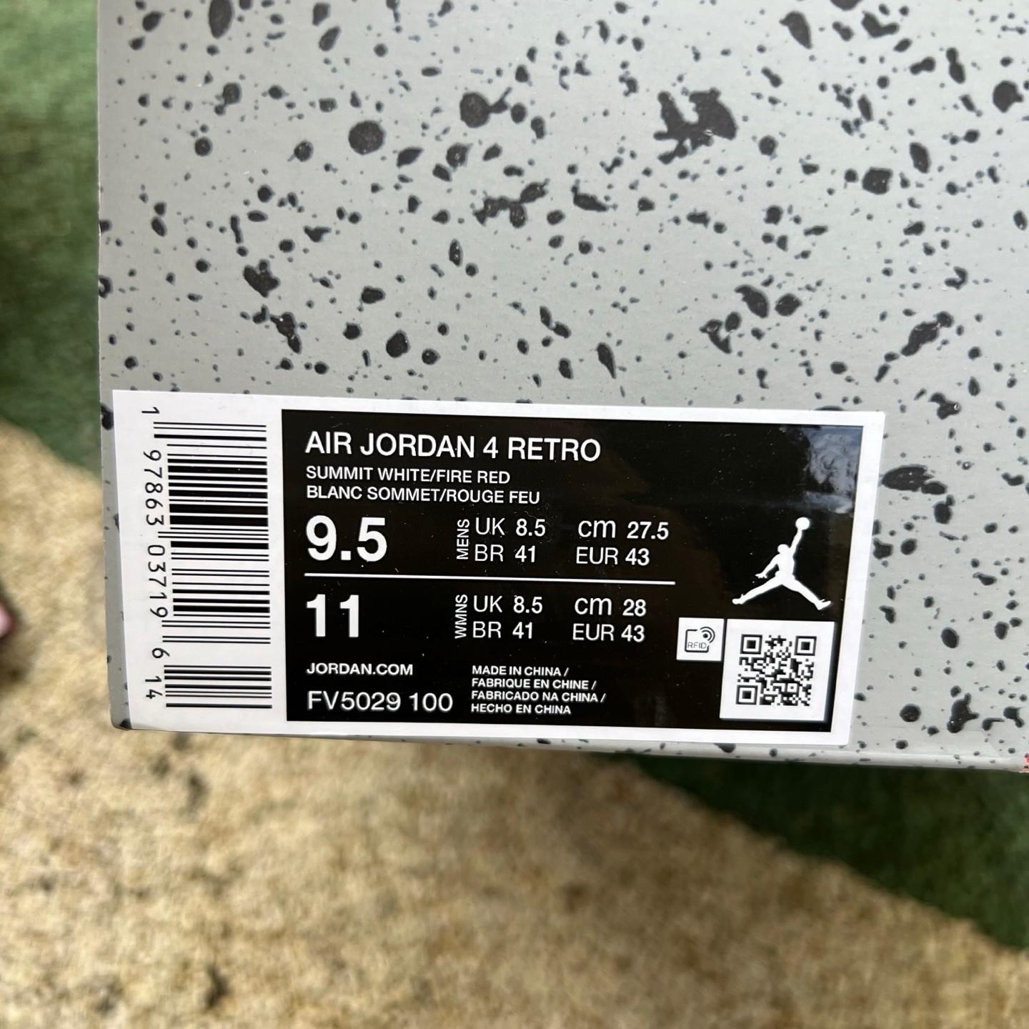 Air Jordan 4 “White Cement” Sneakers    FV5029-100 - 