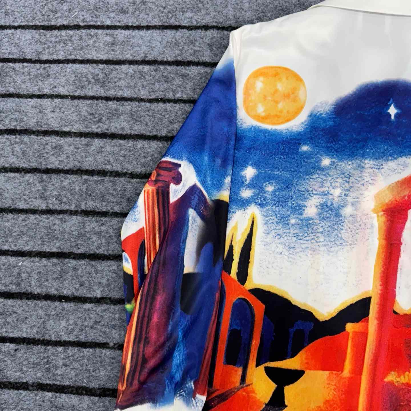 Casablanca Midnight Acropolis Silk Shirt - 