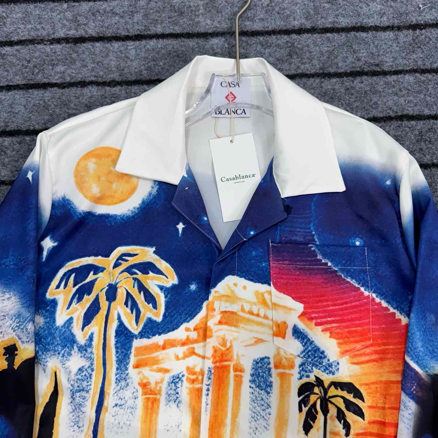 Casablanca Midnight Acropolis Silk Shirt - 