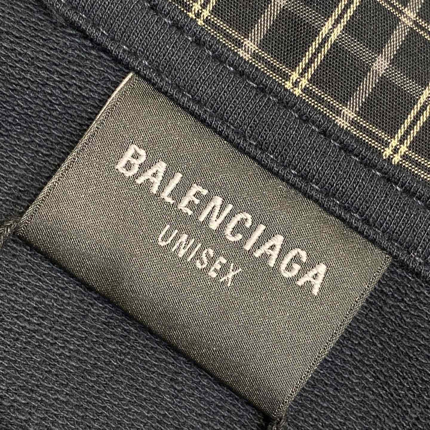 Balenciaga Unity Sport Long Sleeve Shirt Collar Polo In Faded Black - 