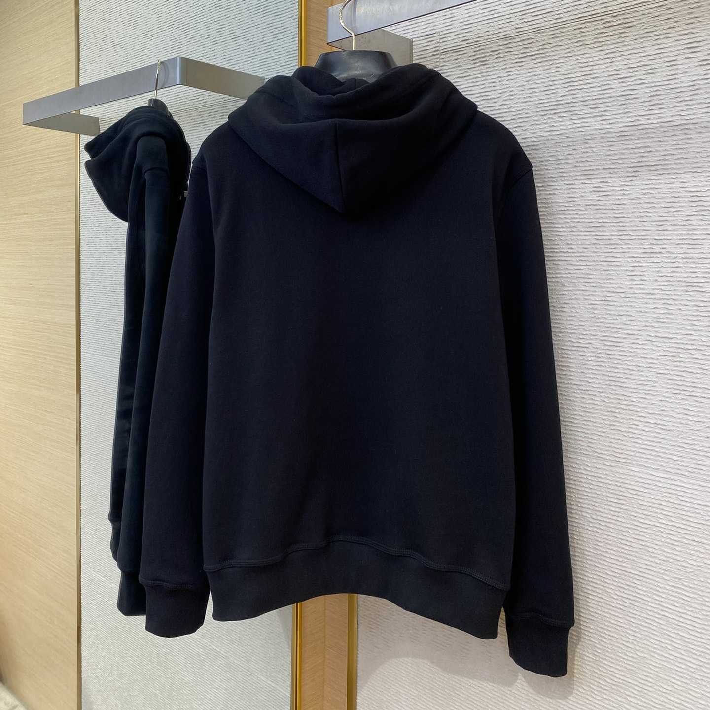 Burberry Check Label Cotton Zip Hoodie - 