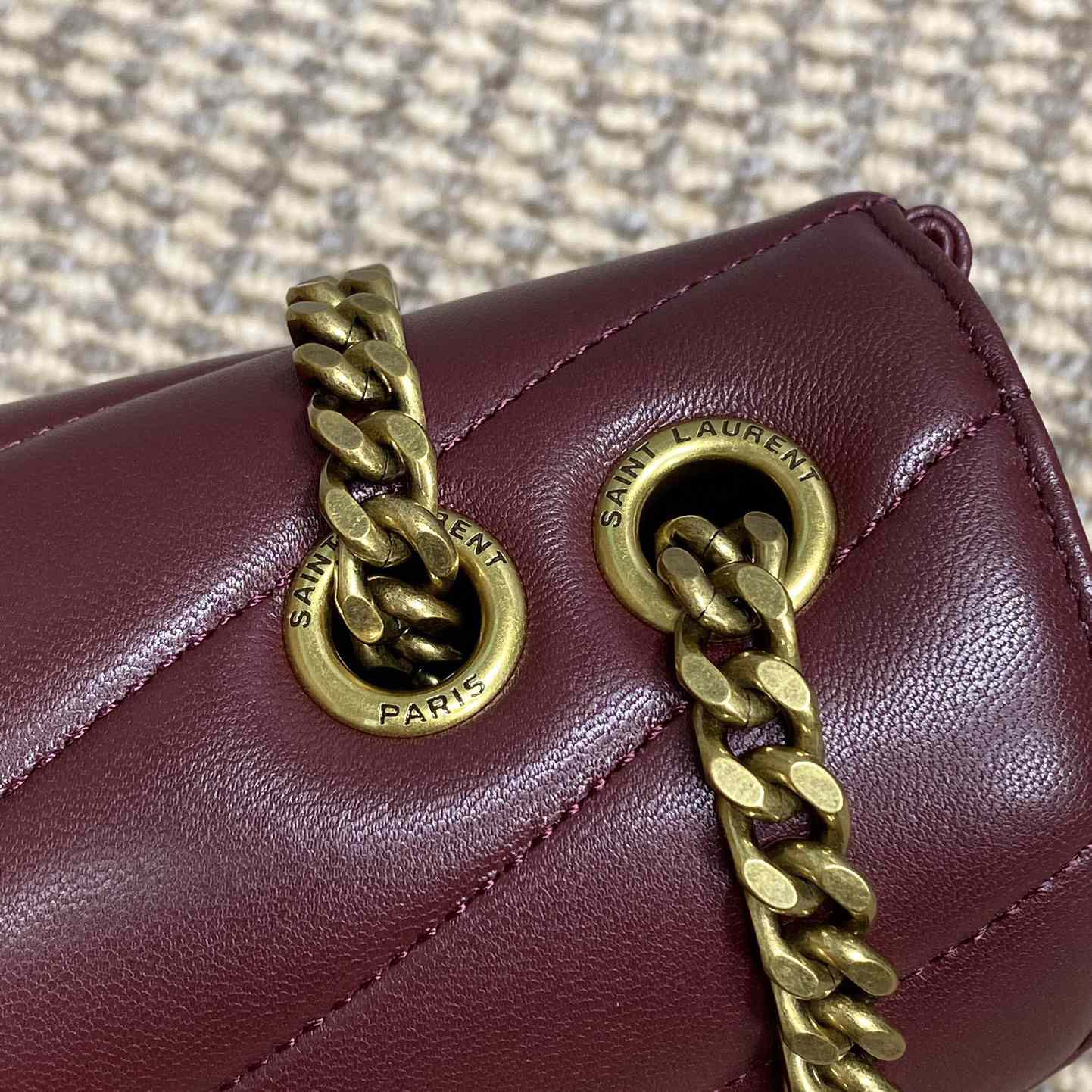 Saint Laurent Loulou Small In Matelasse Lambskin - 