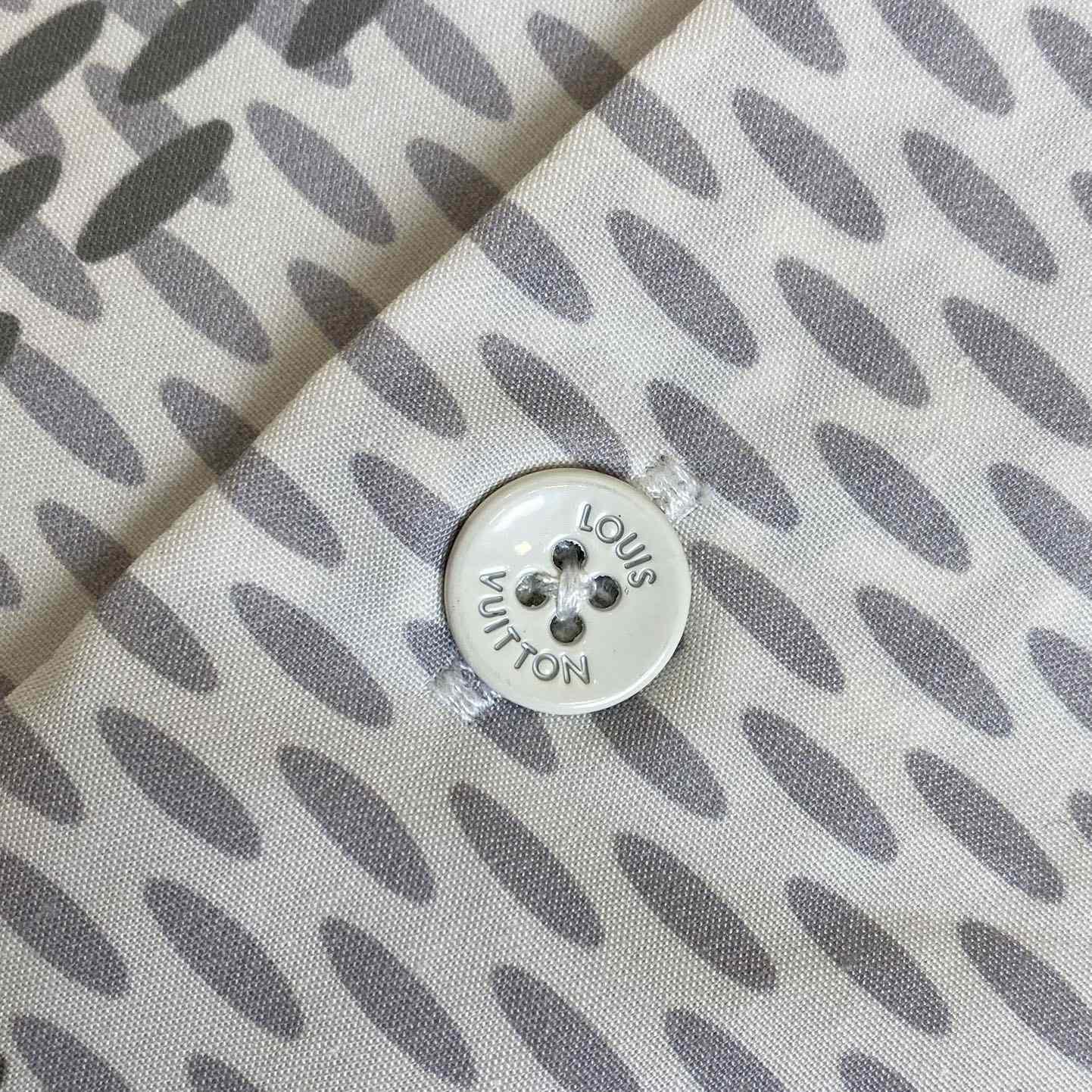 Louis Vuitton Damier Long-Sleeved Classic Cotton Shirt   1AFJDA - 