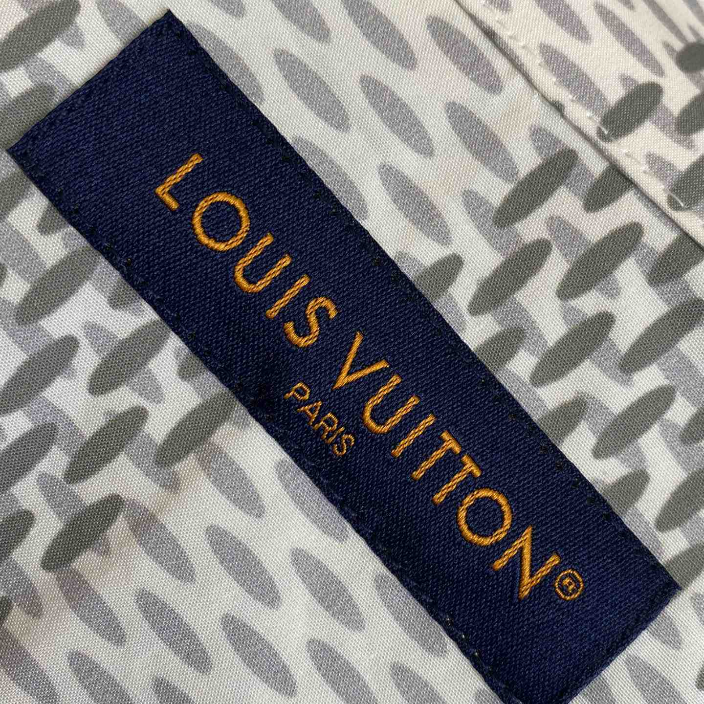Louis Vuitton Damier Long-Sleeved Classic Cotton Shirt   1AFJDA - 