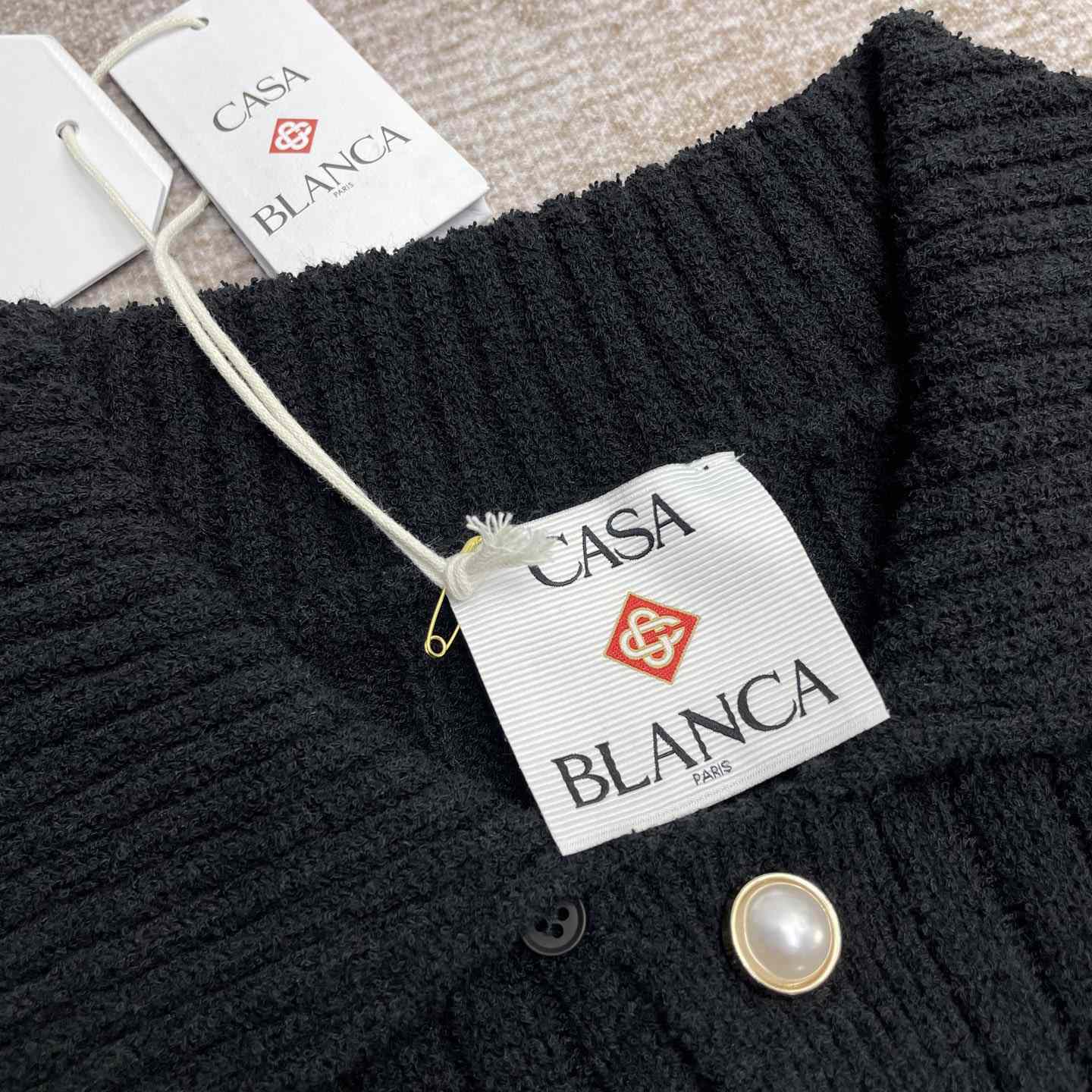 Casablanca Boucle Knit Polo Shirt   D0085 - 
