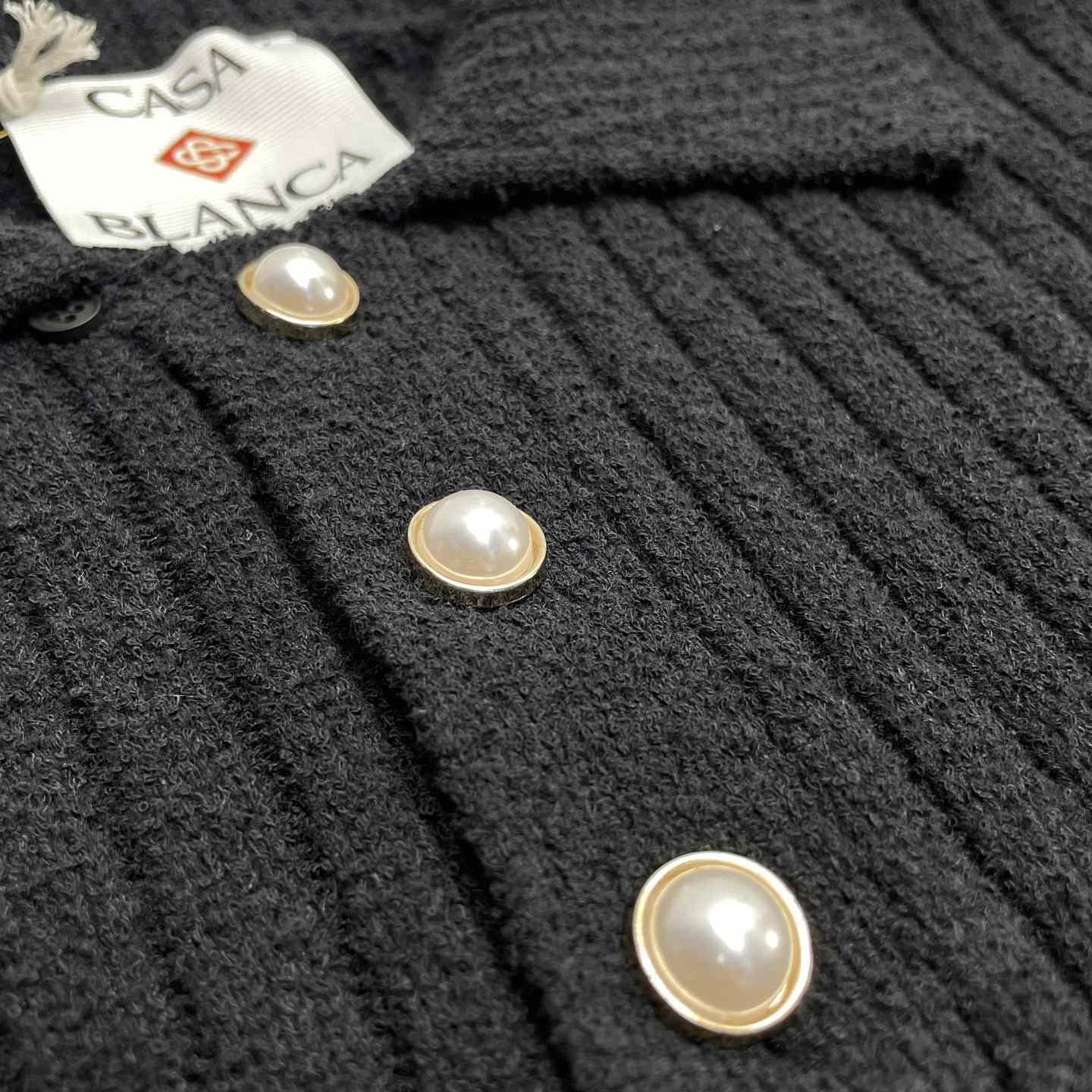 Casablanca Boucle Knit Polo Shirt   D0085 - 