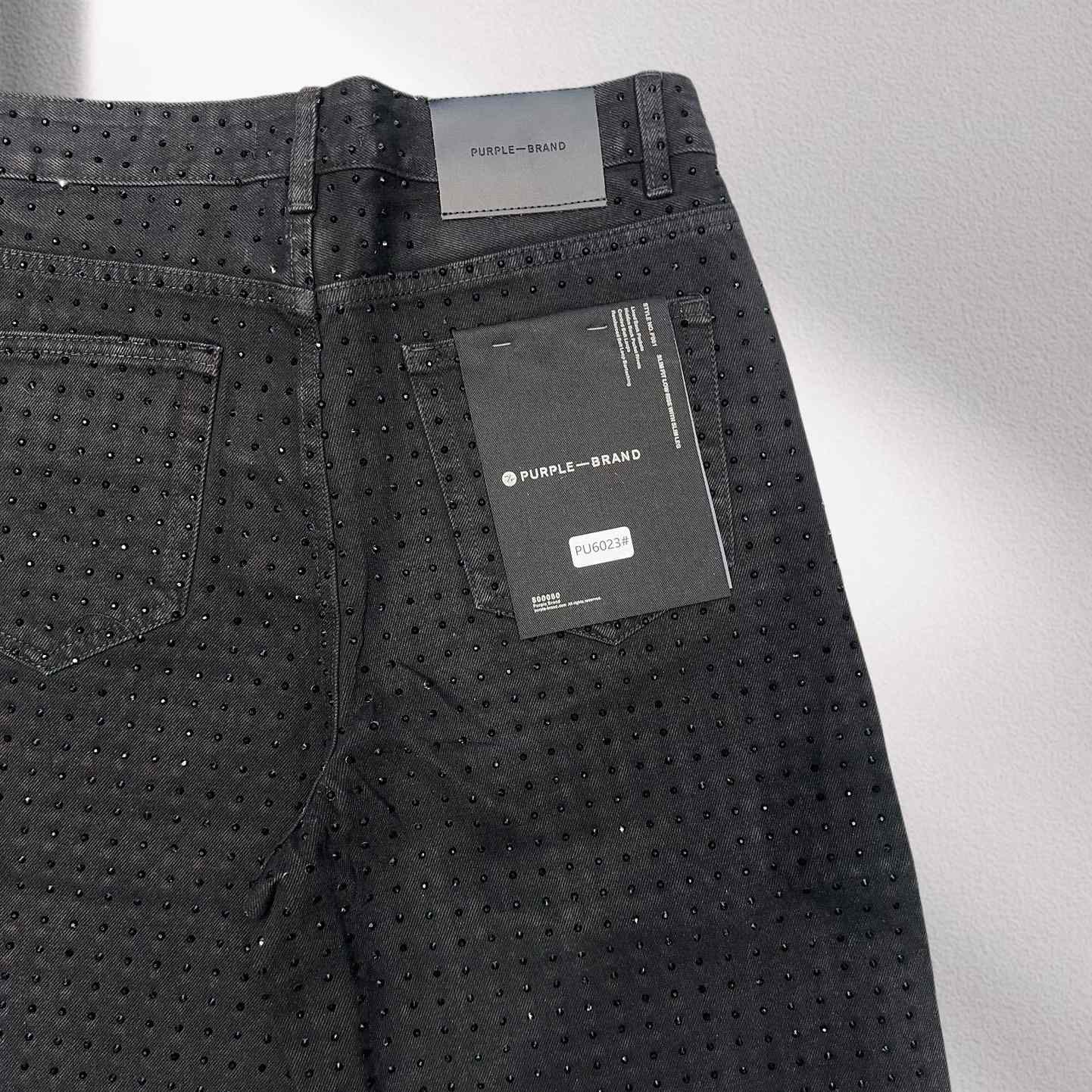 Purple-Brand Denim Shorts    6023 - 