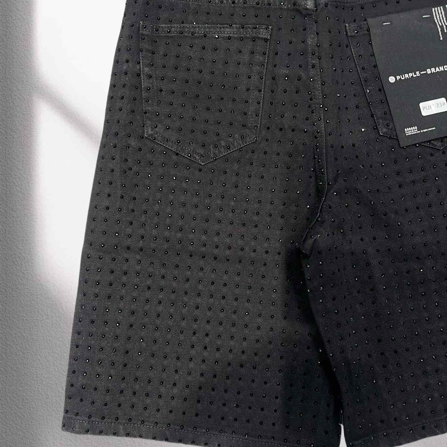 Purple-Brand Denim Shorts    6023 - 