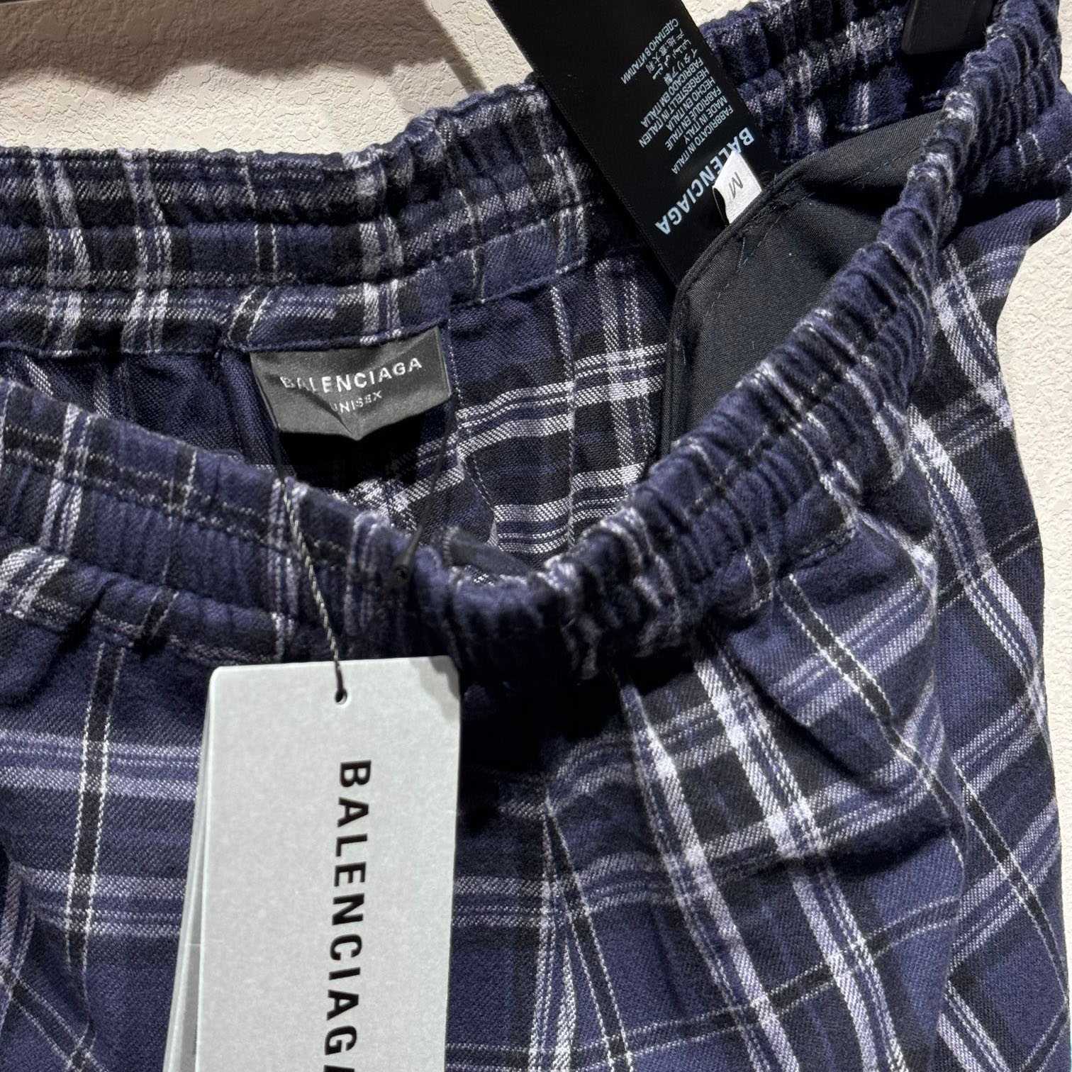 Balenciaga Plaid Casual Pants - 