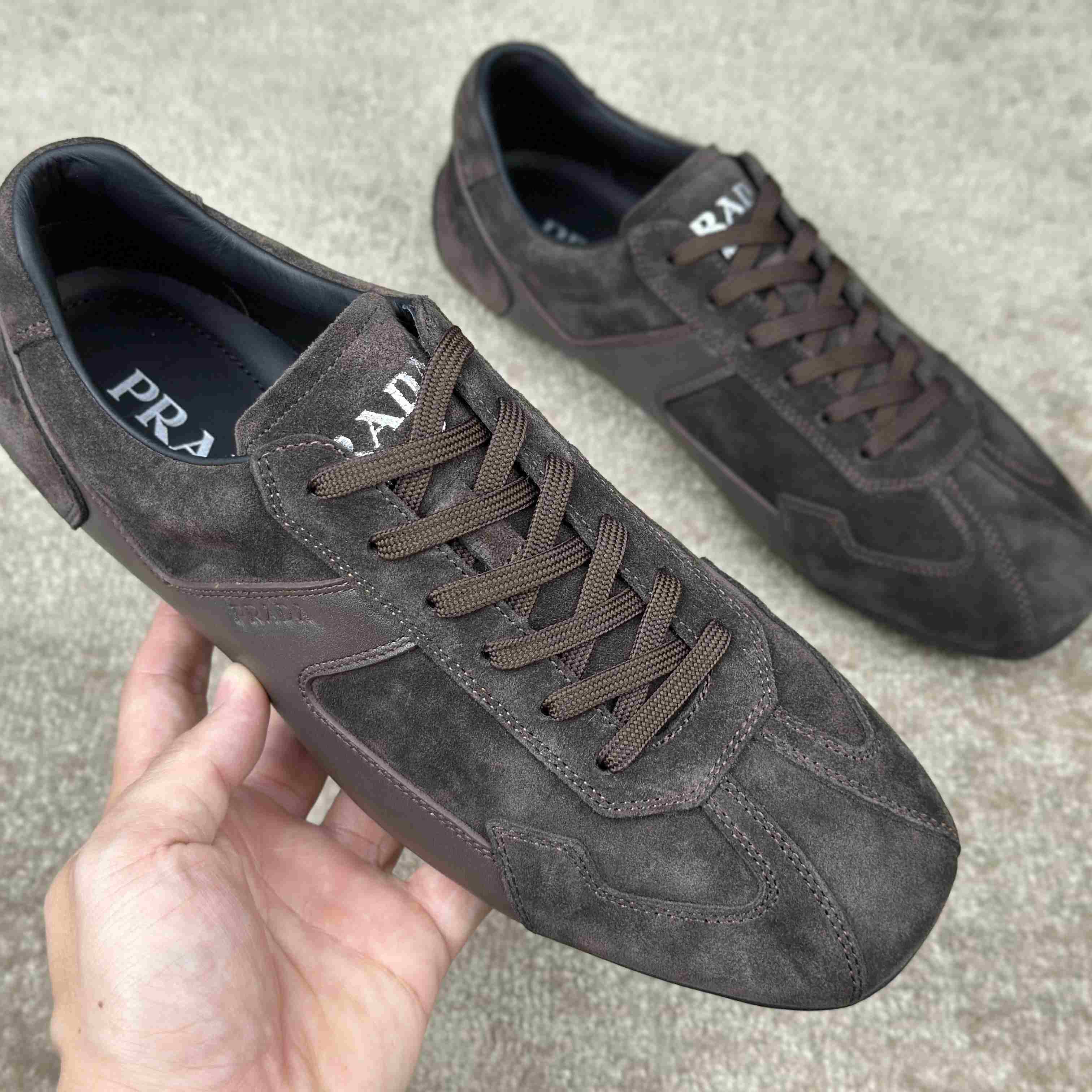 Prada Leather Male Sneaker - DesignerGu