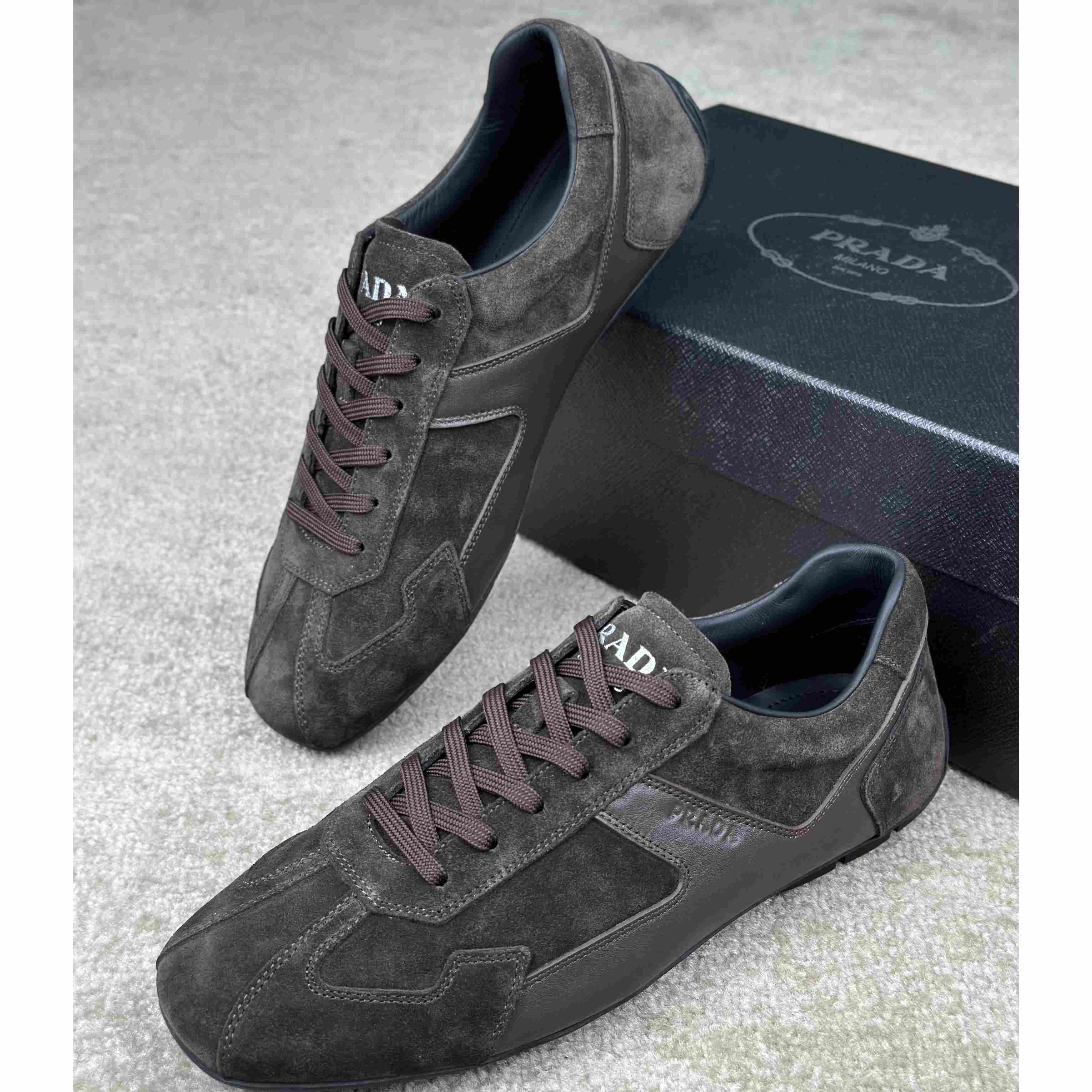 Prada Leather Male Sneaker - 