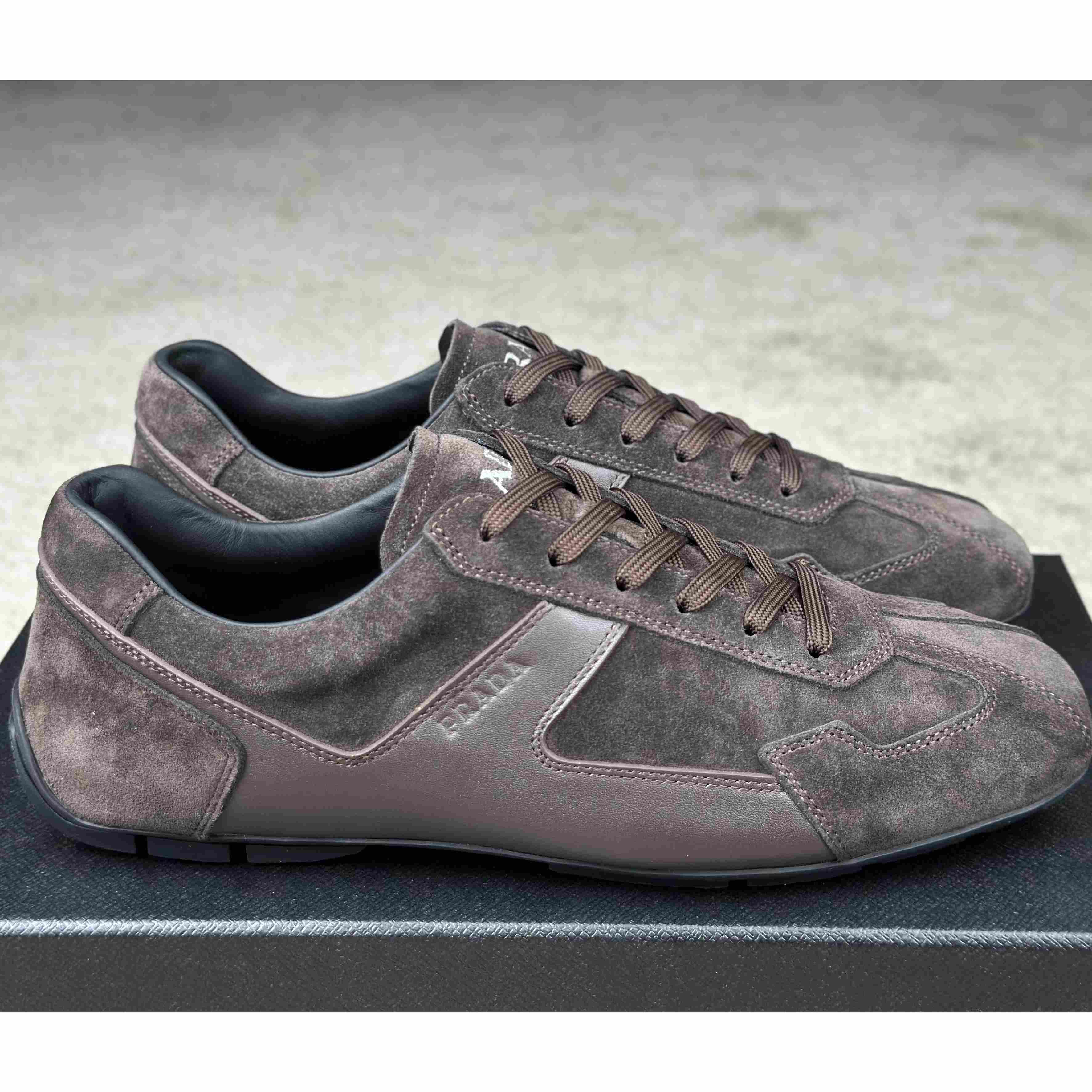 Prada Leather Male Sneaker - 