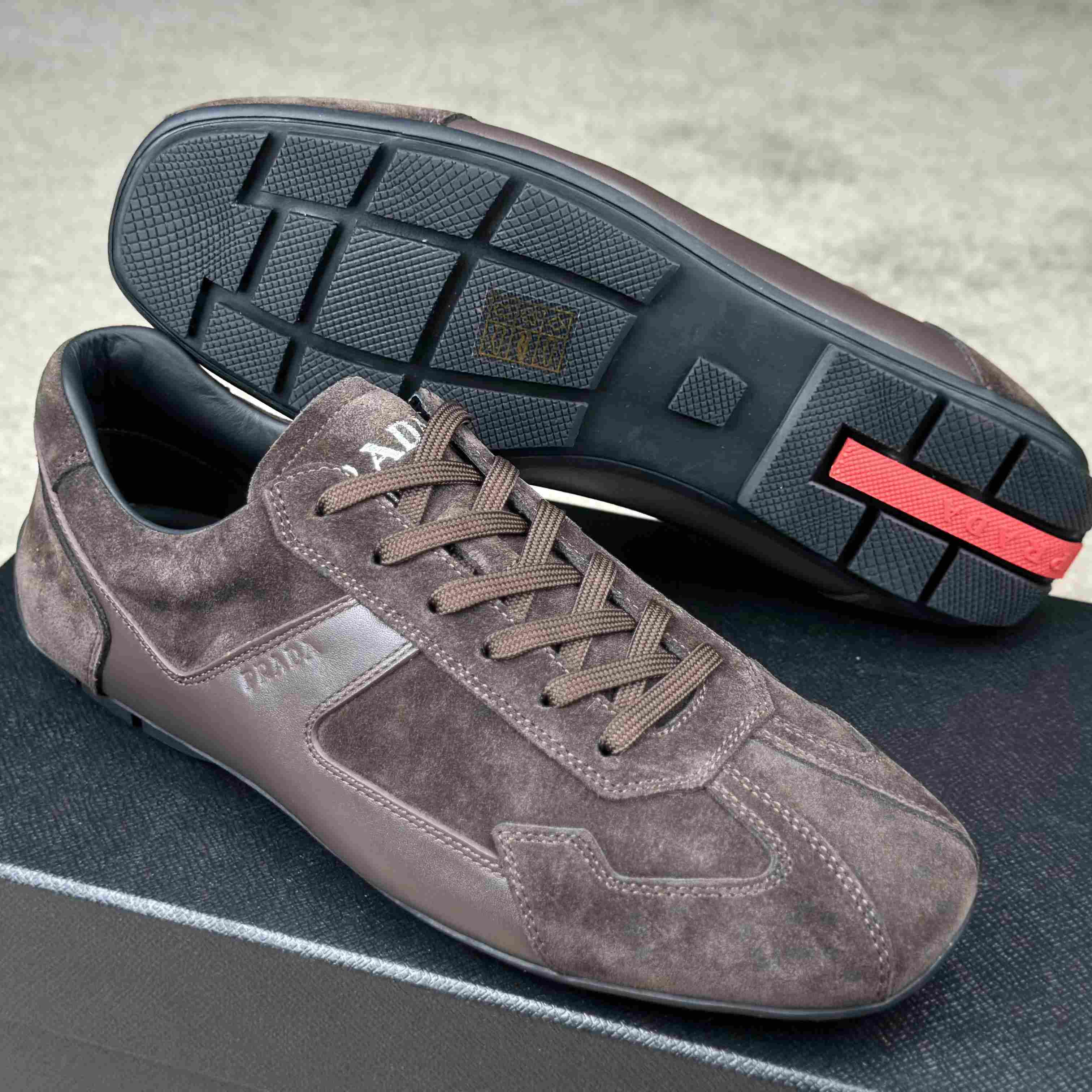 Prada Leather Male Sneaker - 
