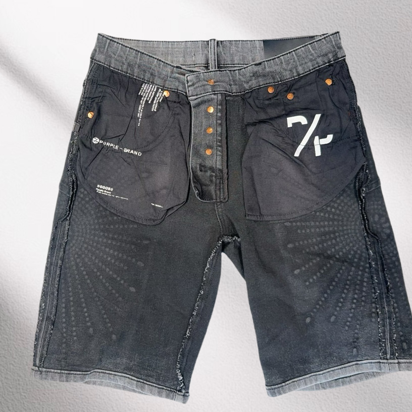 Purple-Brand Denim Shorts    6012 - DesignerGu