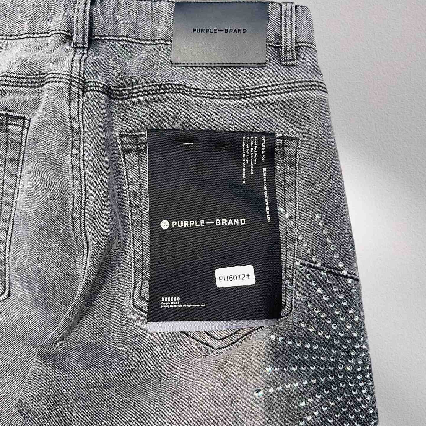 Purple-Brand Denim Shorts    6012 - 