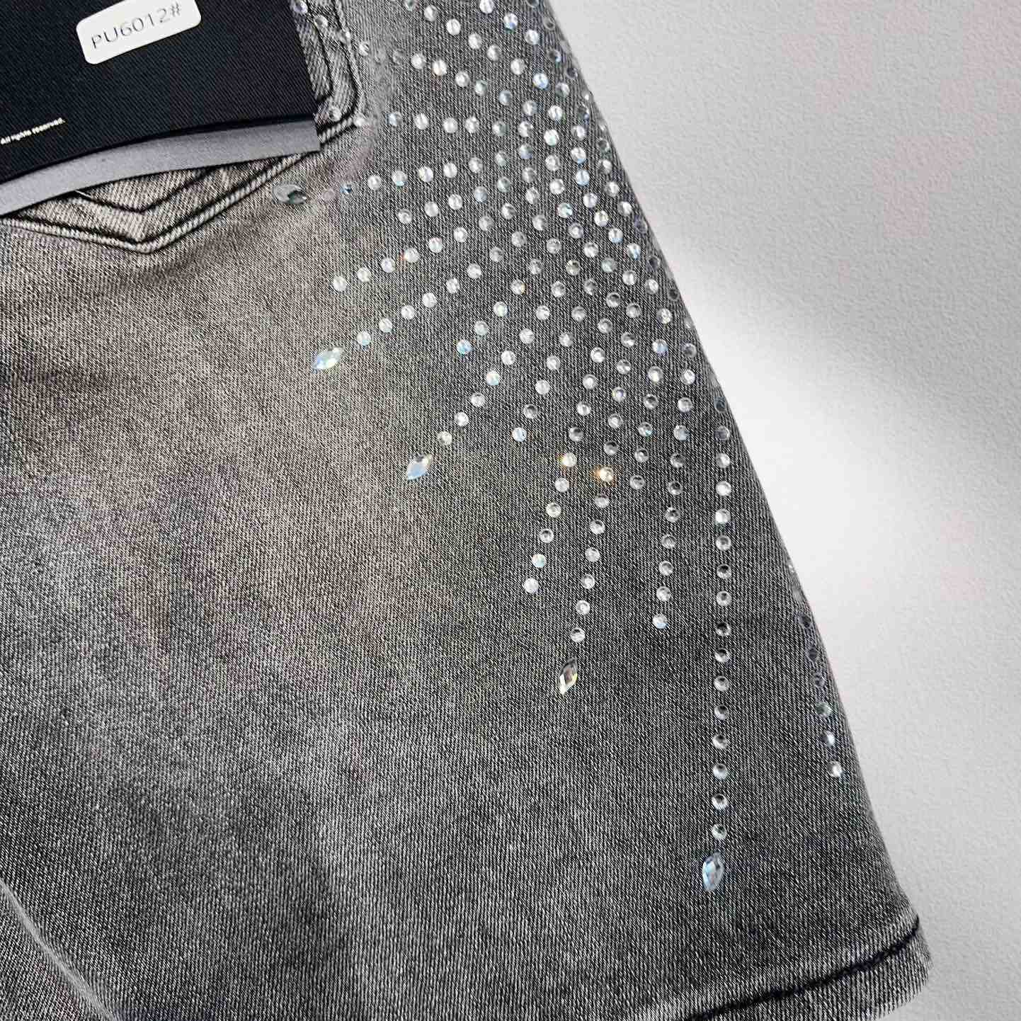 Purple-Brand Denim Shorts    6012 - 