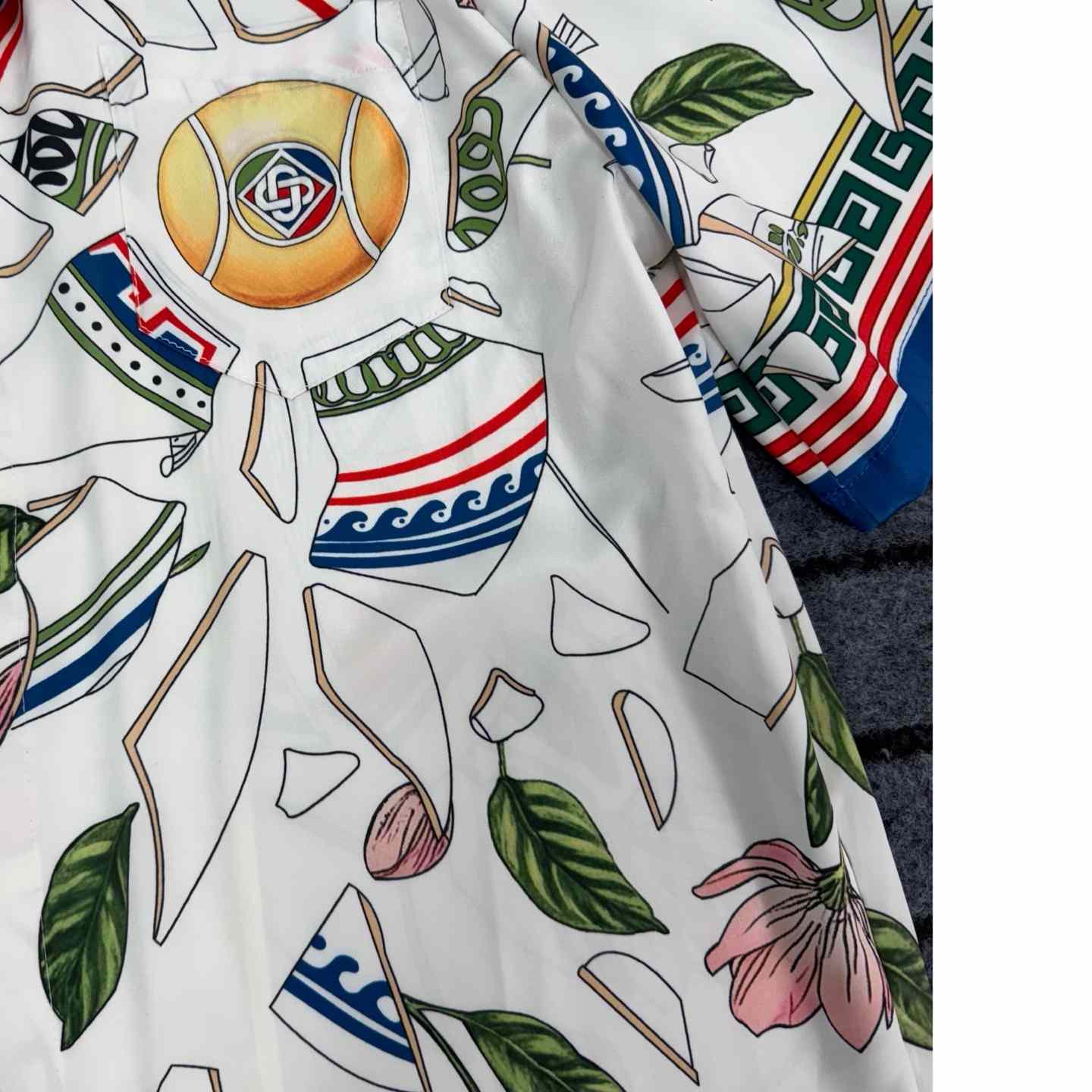 Casablanca Le Vase Brise Silk Shirt 'Multicolor'  - 