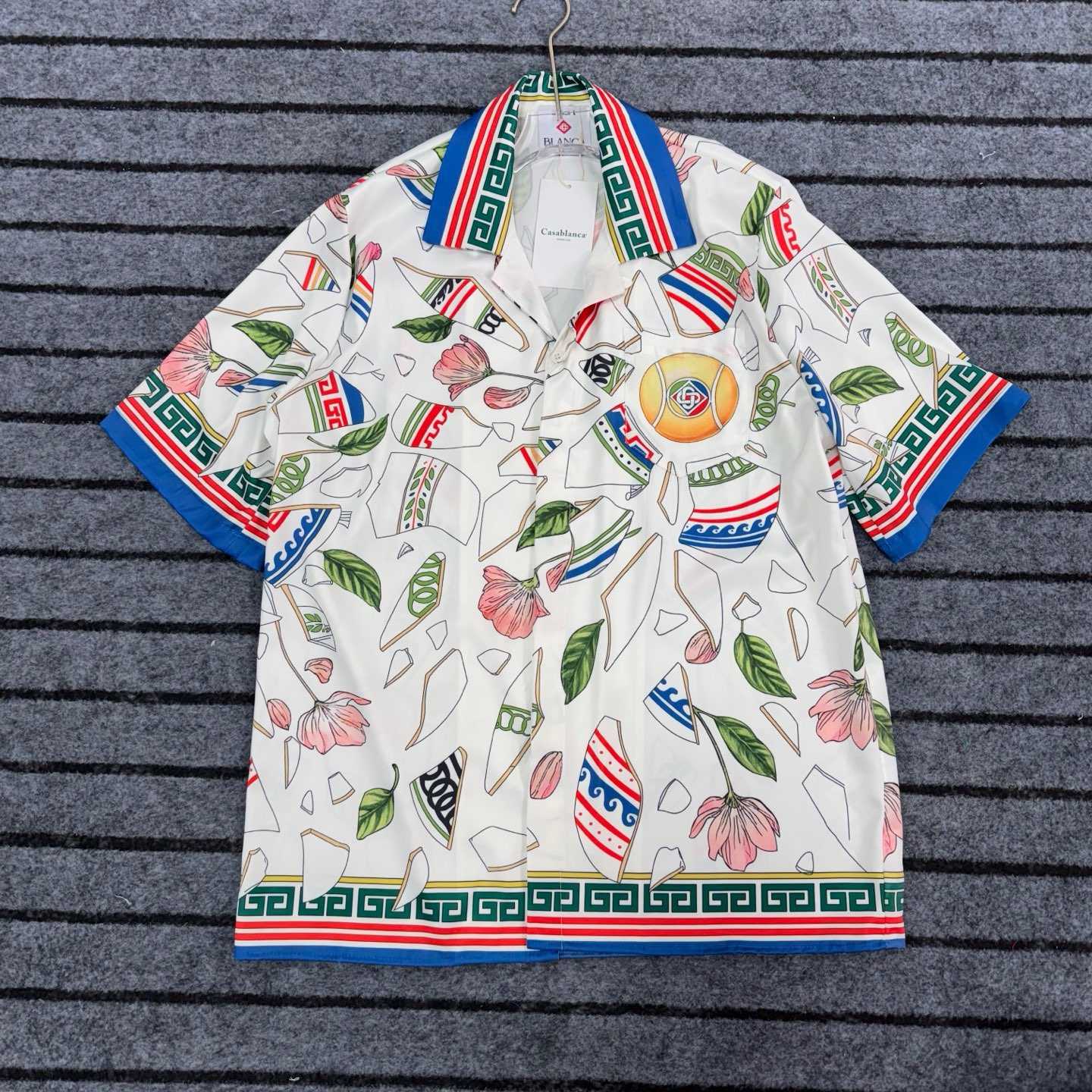 Casablanca Le Vase Brise Silk Shirt 'Multicolor' 