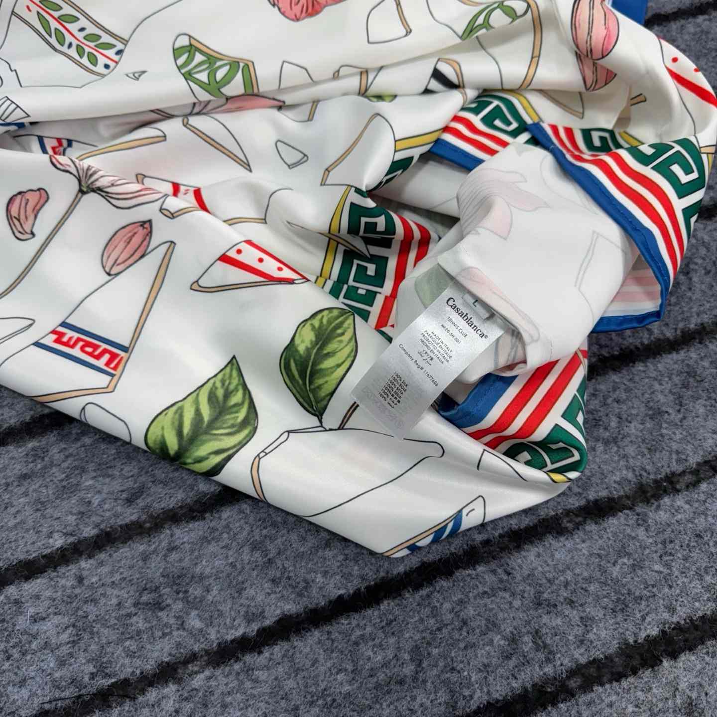 Casablanca Le Vase Brise Silk Shirt 'Multicolor'  - 