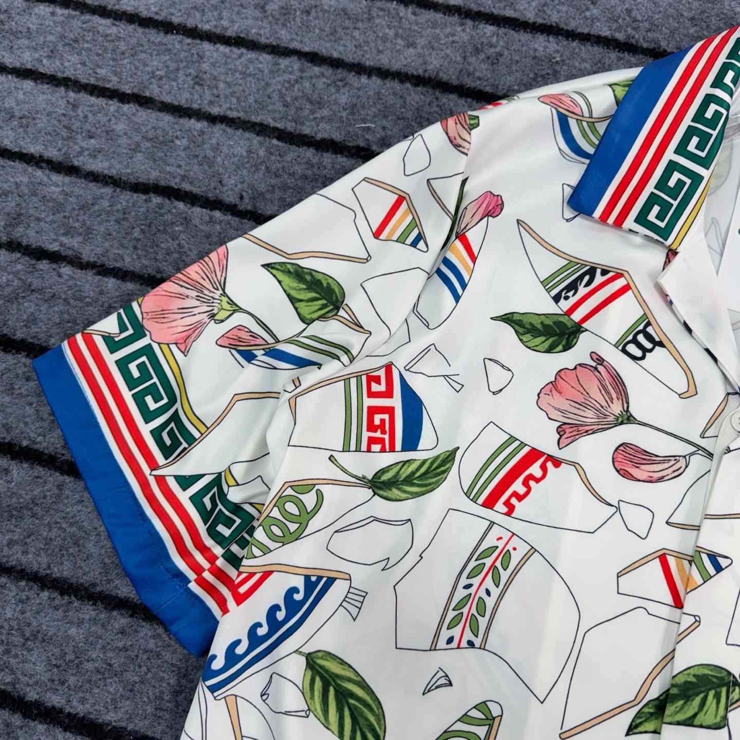 Casablanca Le Vase Brise Silk Shirt 'Multicolor'  - DesignerGu
