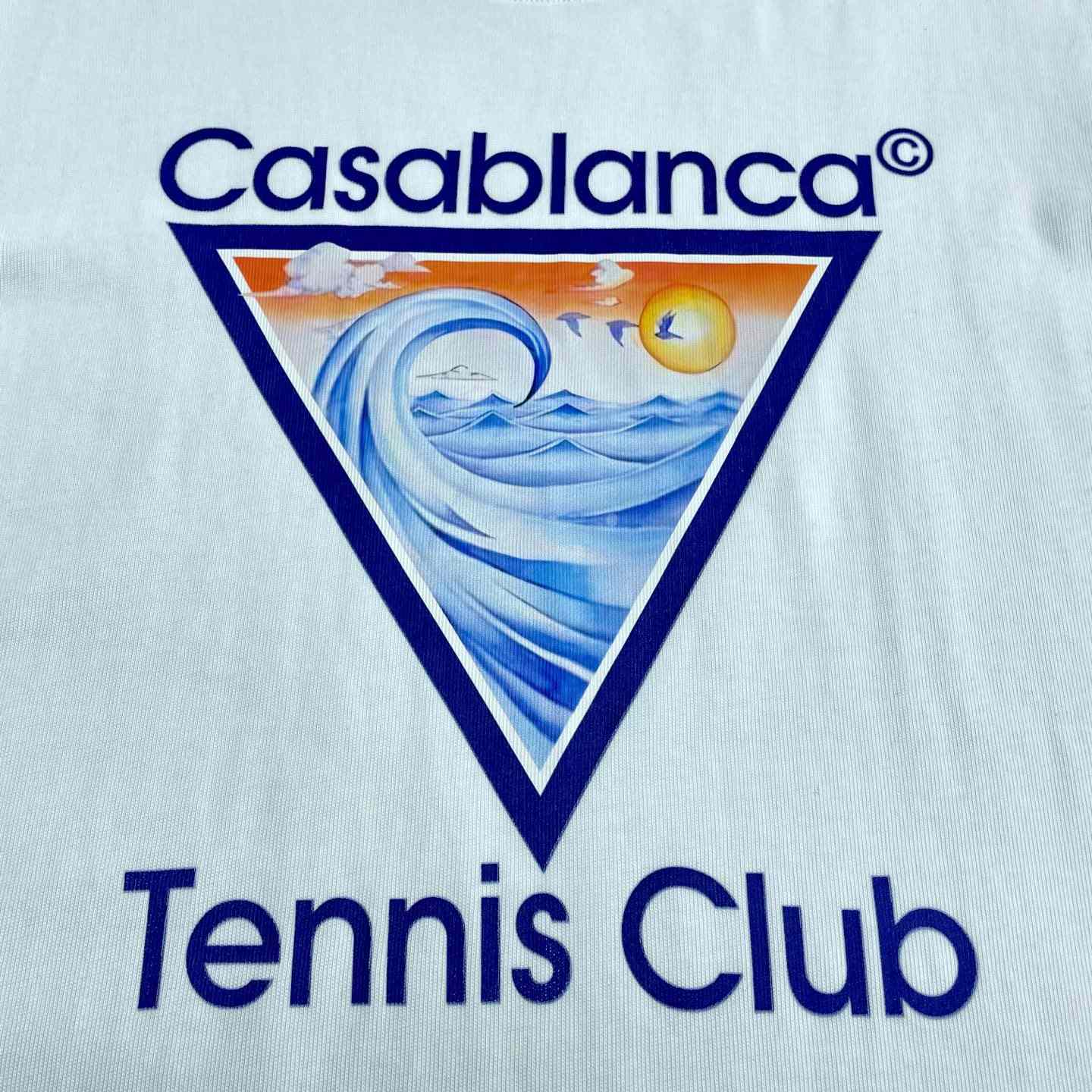 Casablanca Tennis Club Icon T-shirt   C973 - DesignerGu