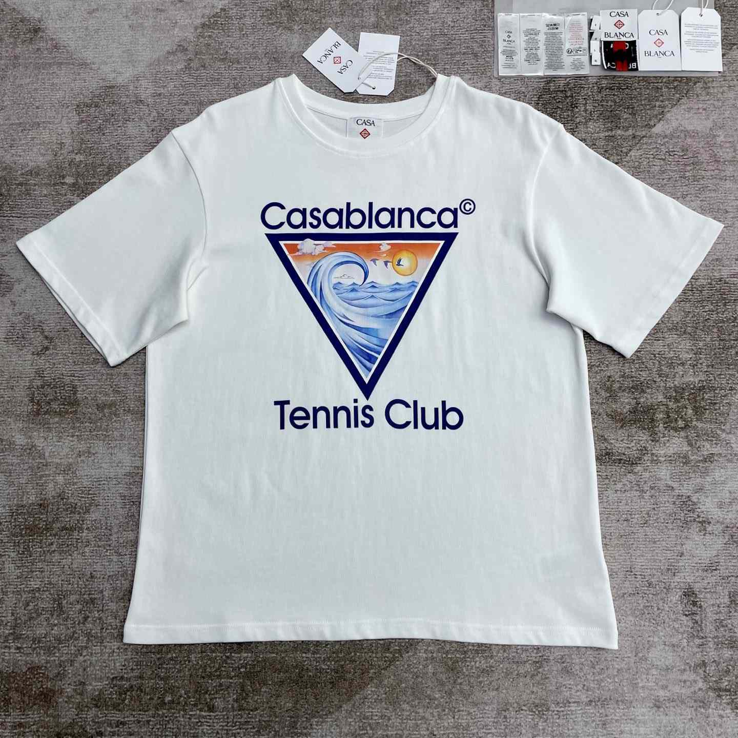 Casablanca Tennis Club Icon T-shirt   C973 - DesignerGu