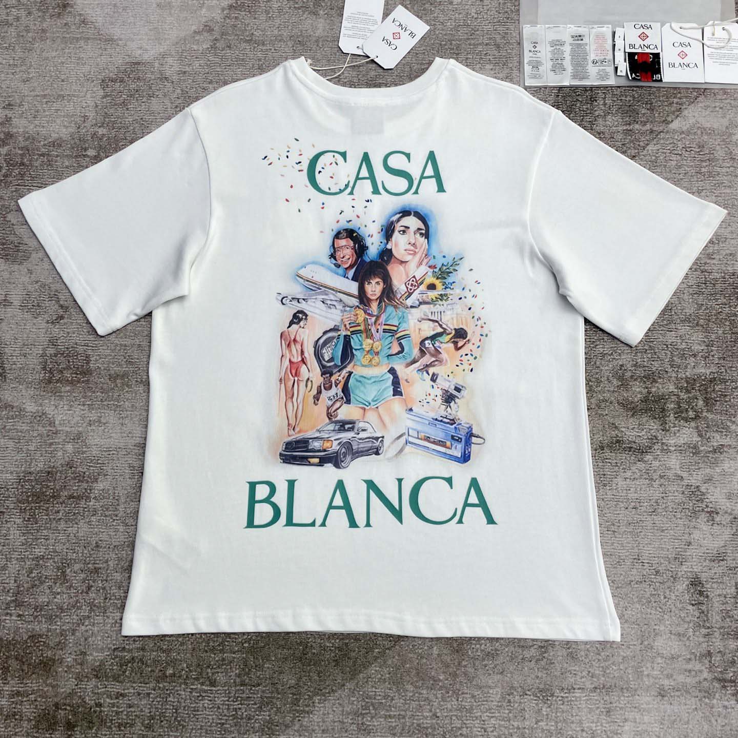 Casablanca printed T-shirt   C948 - DesignerGu