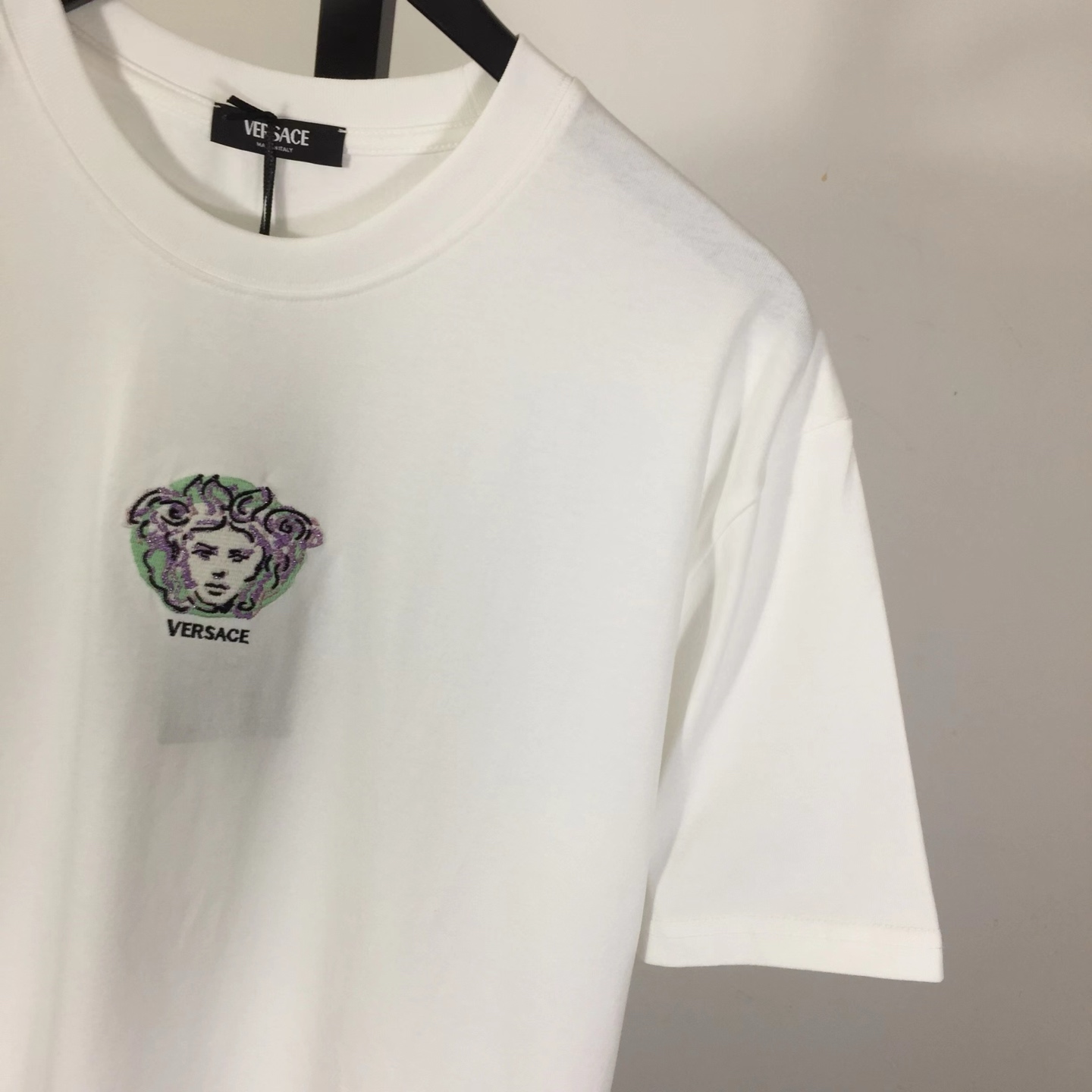 Versace Medusa Cotton T-shirt With Embroidery - 