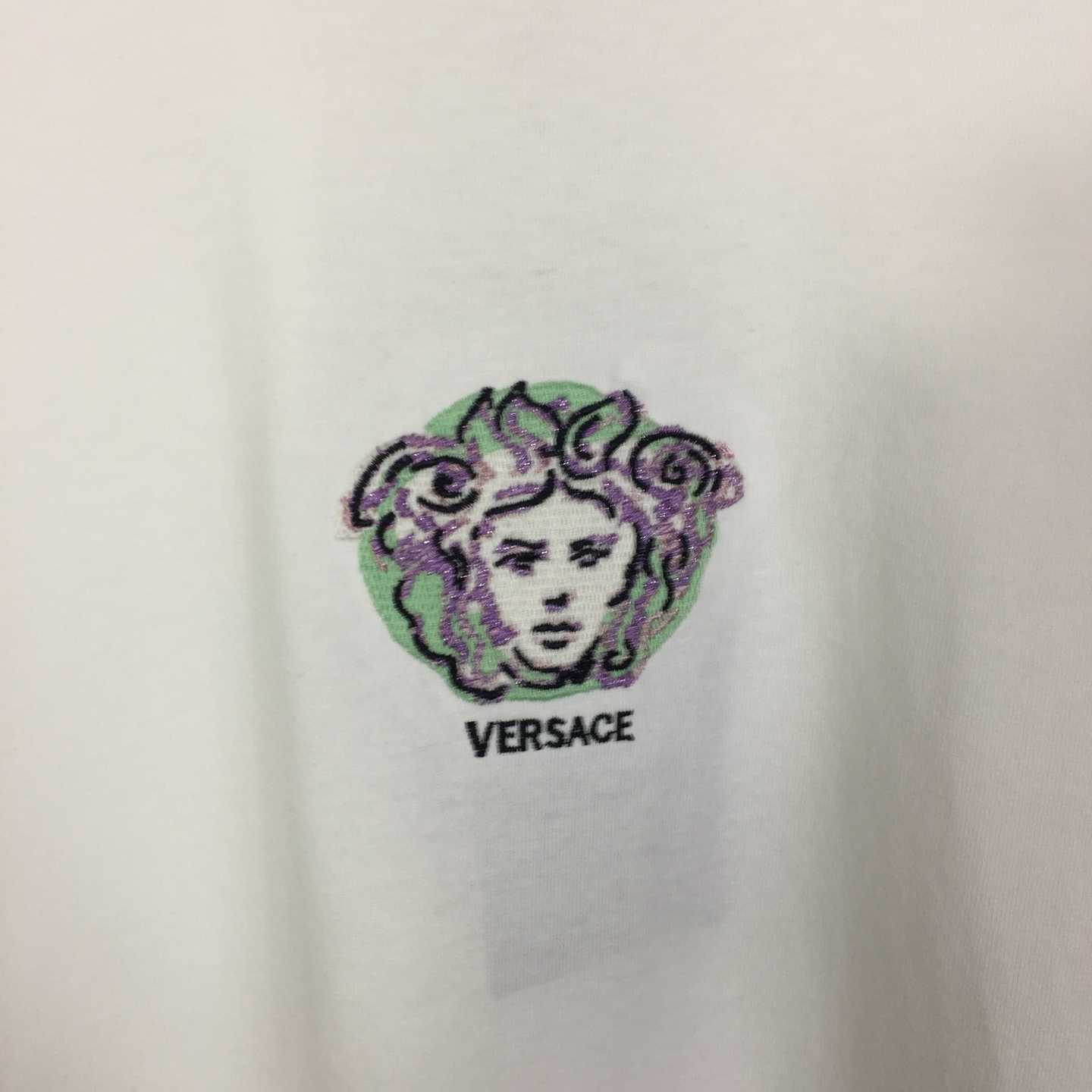 Versace Medusa Cotton T-shirt With Embroidery - 