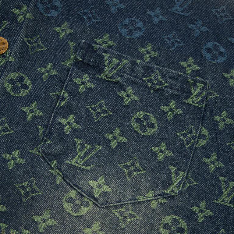 Louis Vuitton Rainbow Monogram Short-Sleeved Denim Shirt - 