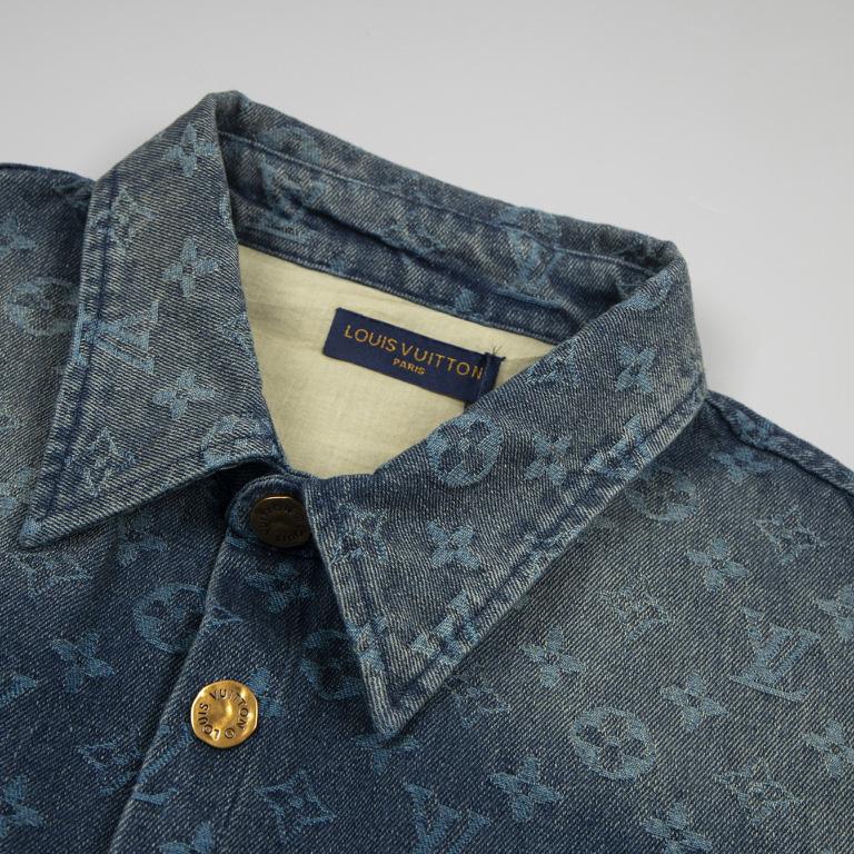 Louis Vuitton Rainbow Monogram Short-Sleeved Denim Shirt - 
