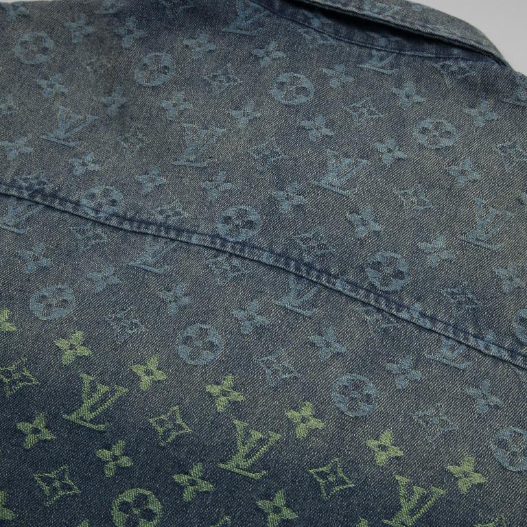 Louis Vuitton Rainbow Monogram Short-Sleeved Denim Shirt - 