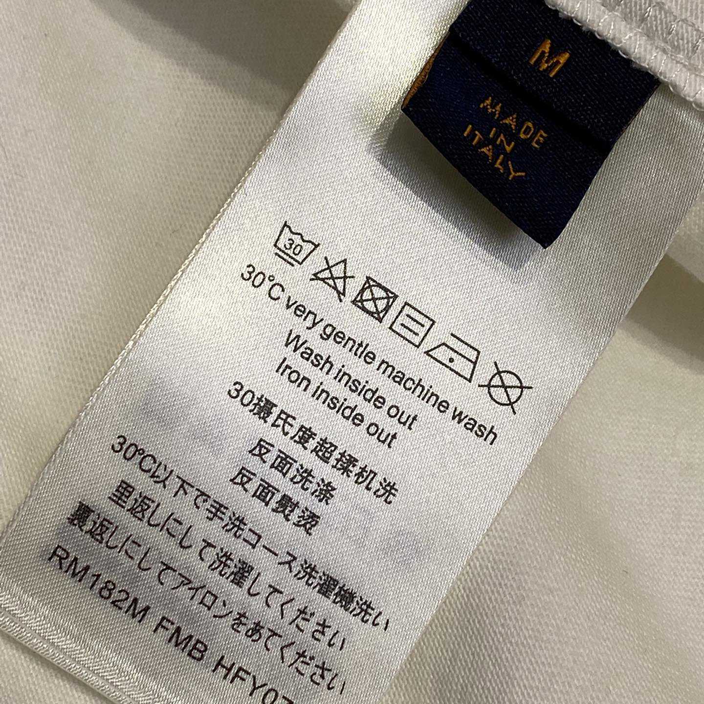 Louis Vuitton Short-Sleeved Cotton Crewneck   - DesignerGu