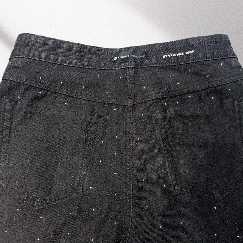 Purple-Brand Denim Shorts    1367 - DesignerGu