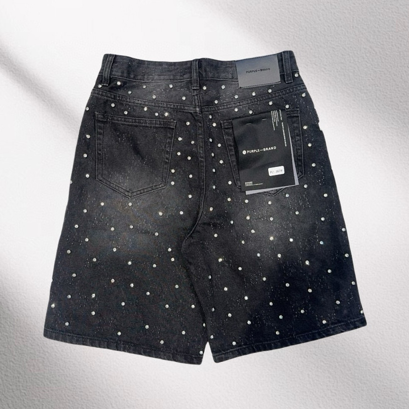 Purple-Brand Denim Shorts    1367 - 
