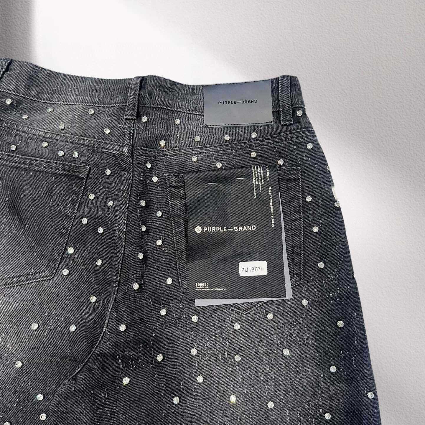 Purple-Brand Denim Shorts    1367 - 