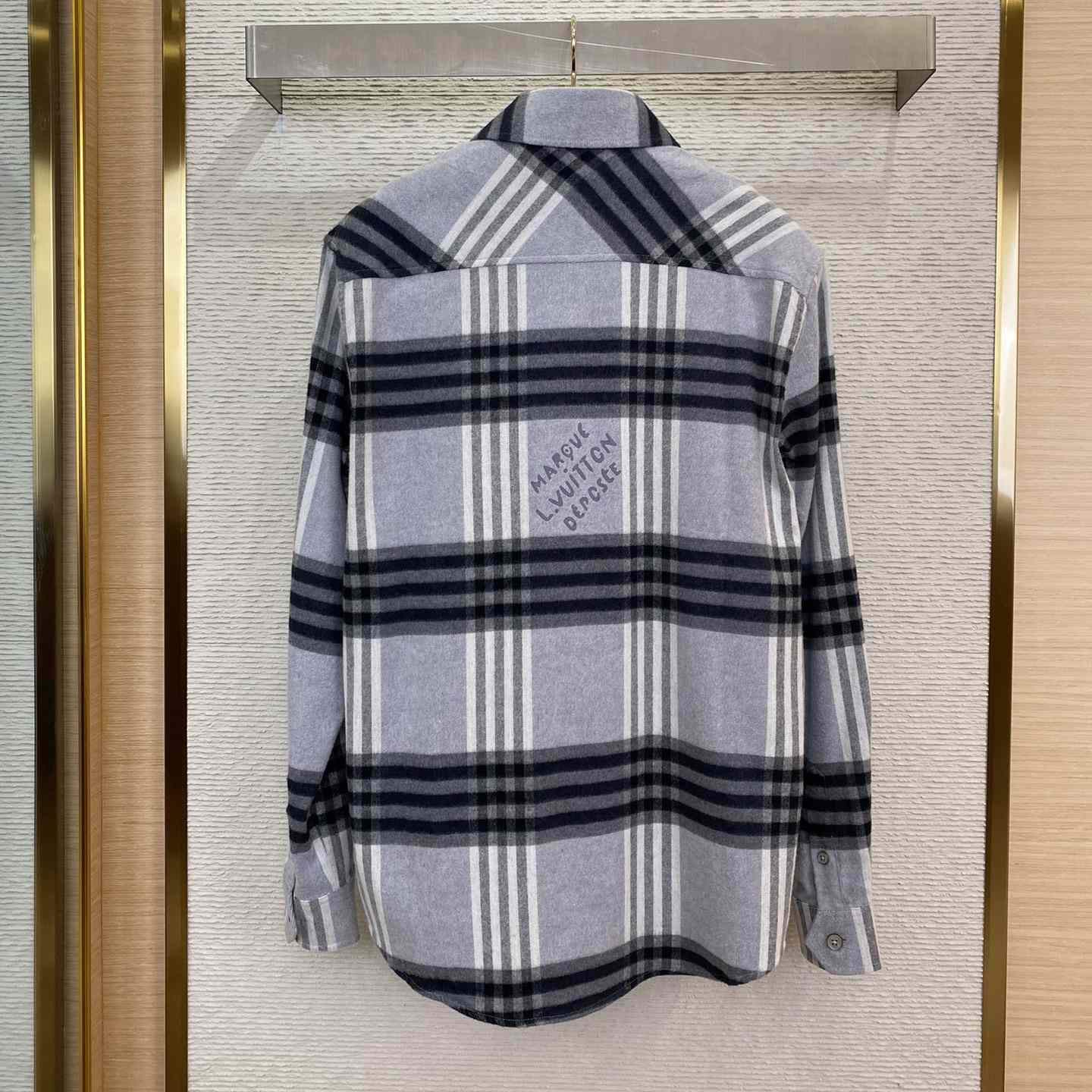 Louis Vuitton Long-Sleeved Cotton Flannel Shirt  1AFXST - 