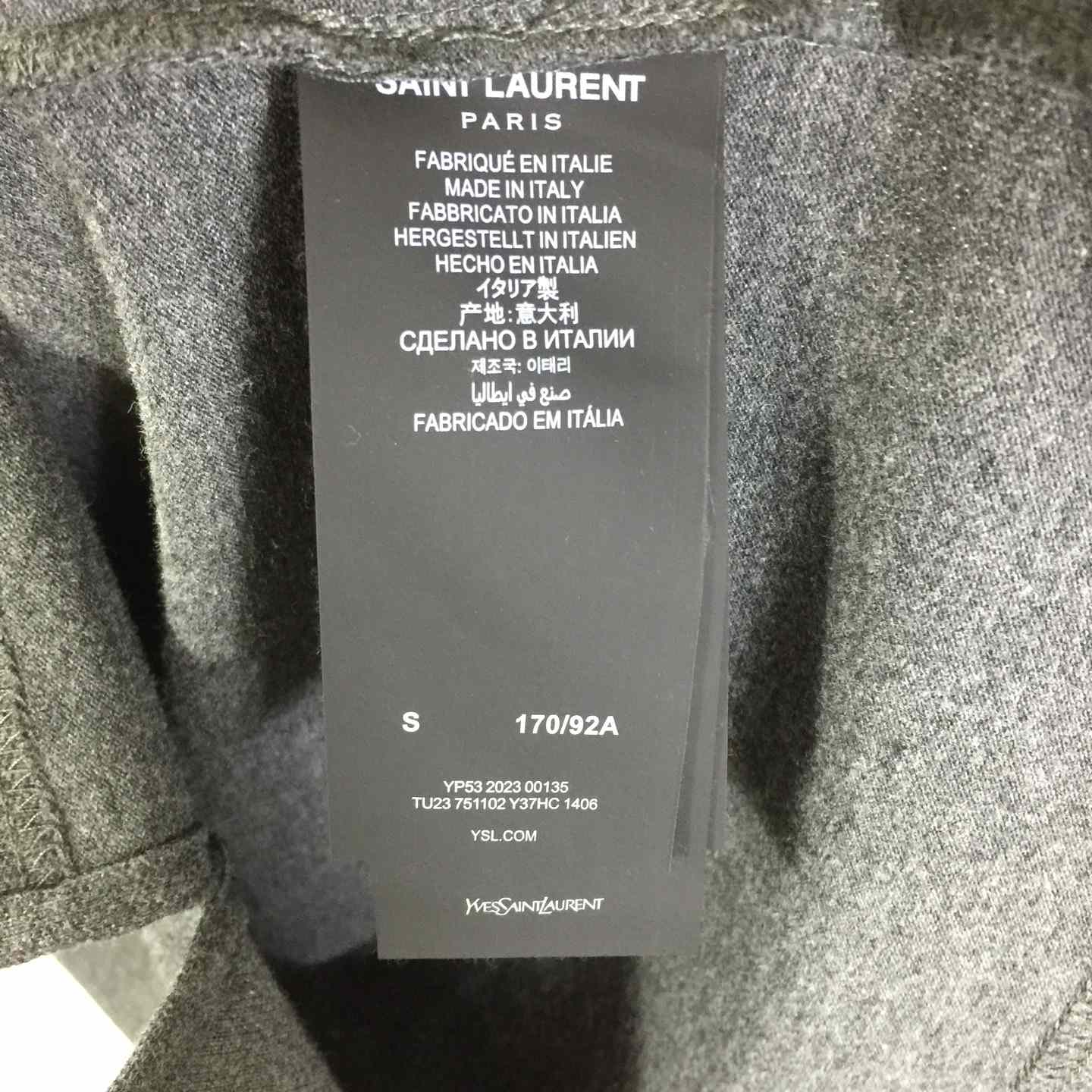 Saint Laurent Wool Knit Polo Top  - 