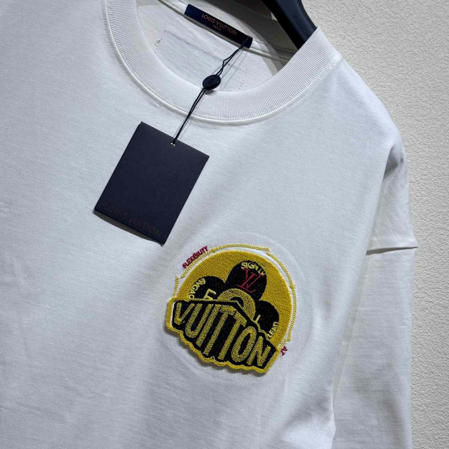 Louis Vuitton Short-Sleeved Cotton Crewneck    - 