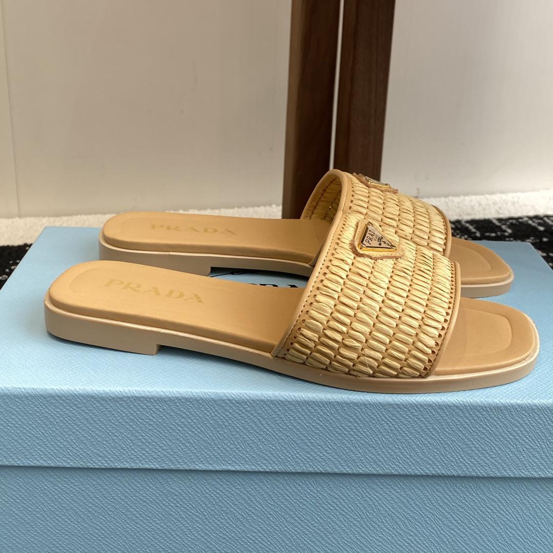 Prada Crochet-detail Sandals  - DesignerGu