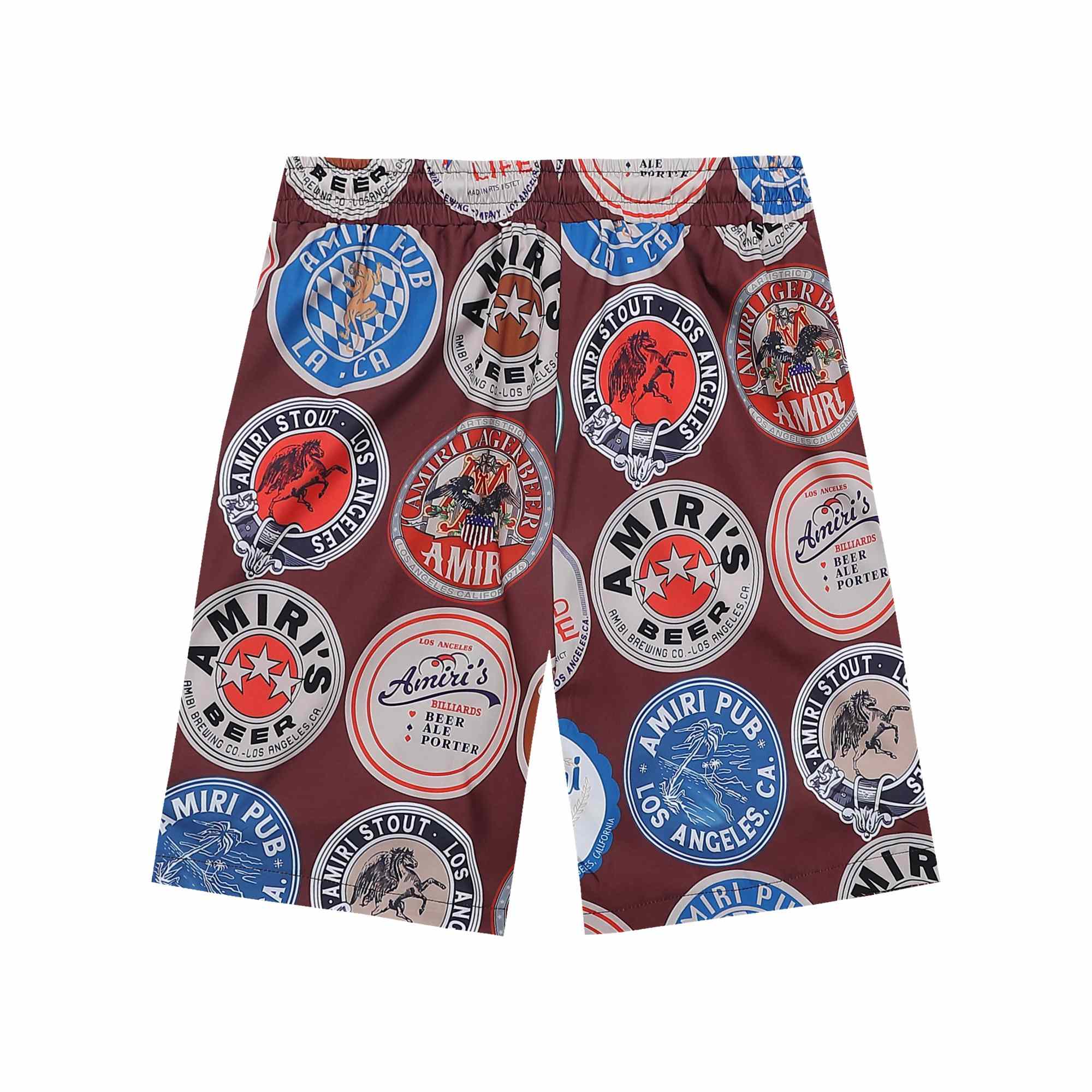 Amiri Silk Shirt And Short - DesignerGu