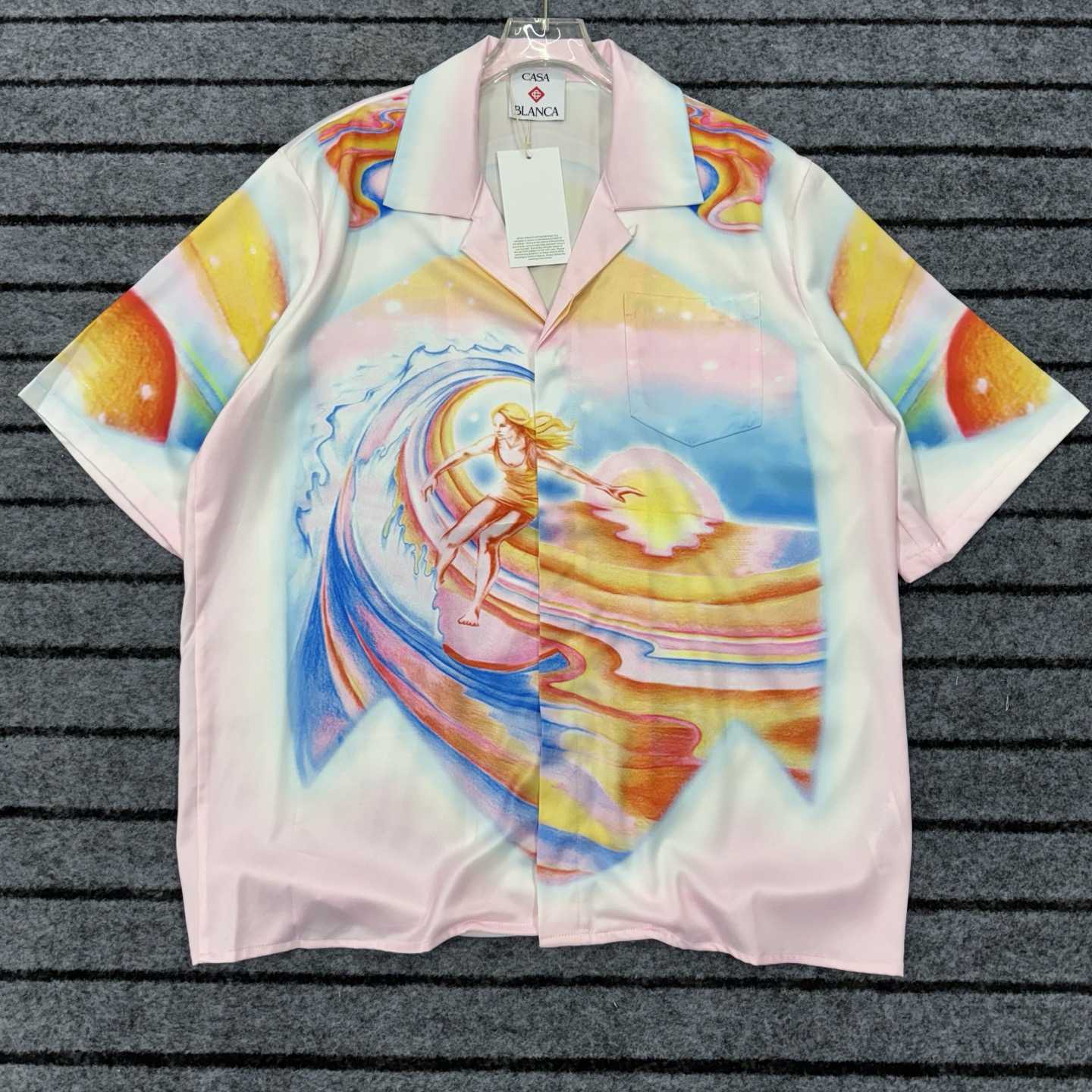 Casablanca Psychedelic Nirvana Swim Shirt - DesignerGu