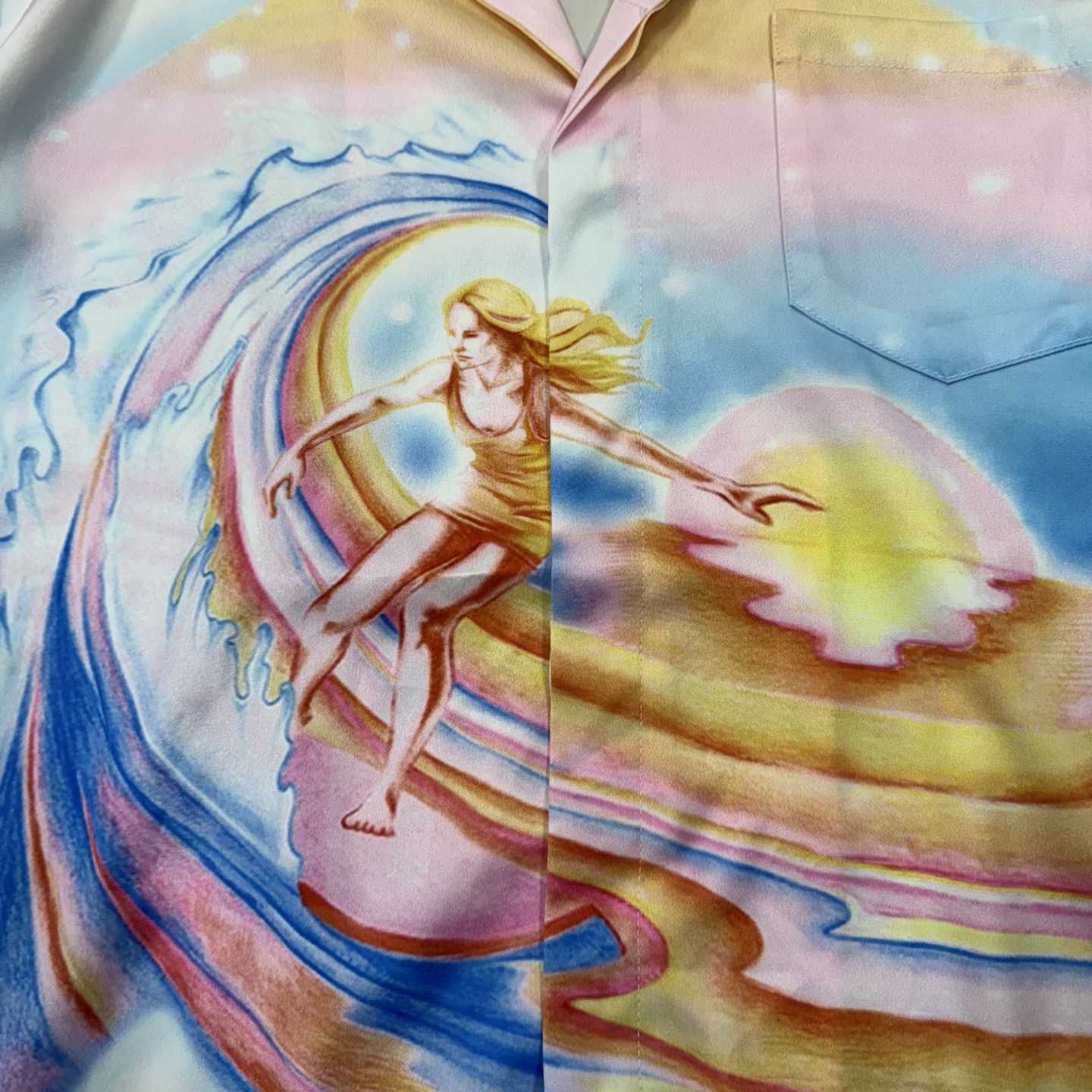 Casablanca Psychedelic Nirvana Swim Shirt - DesignerGu