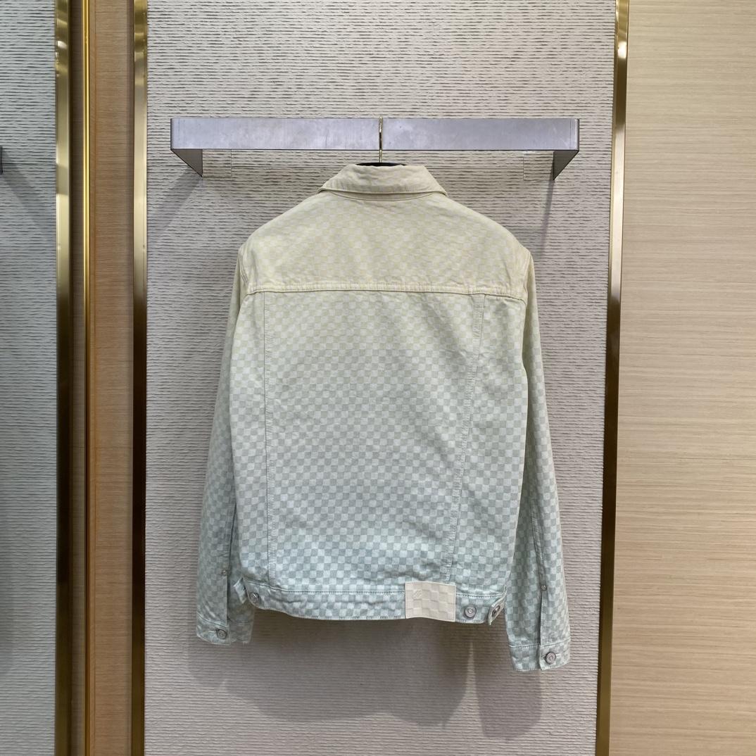 Louis Vuitton Damier Gradient Jacquard Denim Jacket   1AGTF1 - DesignerGu