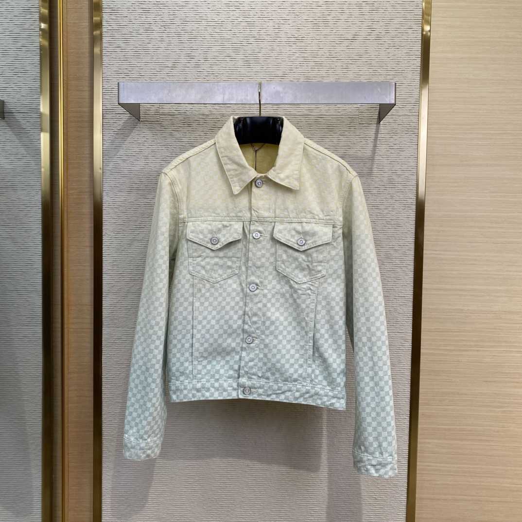 Louis Vuitton Damier Gradient Jacquard Denim Jacket   1AGTF1 - DesignerGu