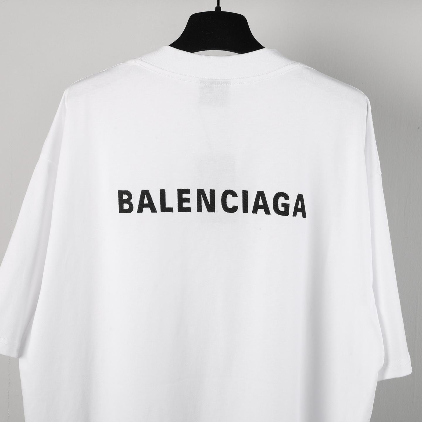 Balenciaga Logo-embroidered T-shirt - DesignerGu