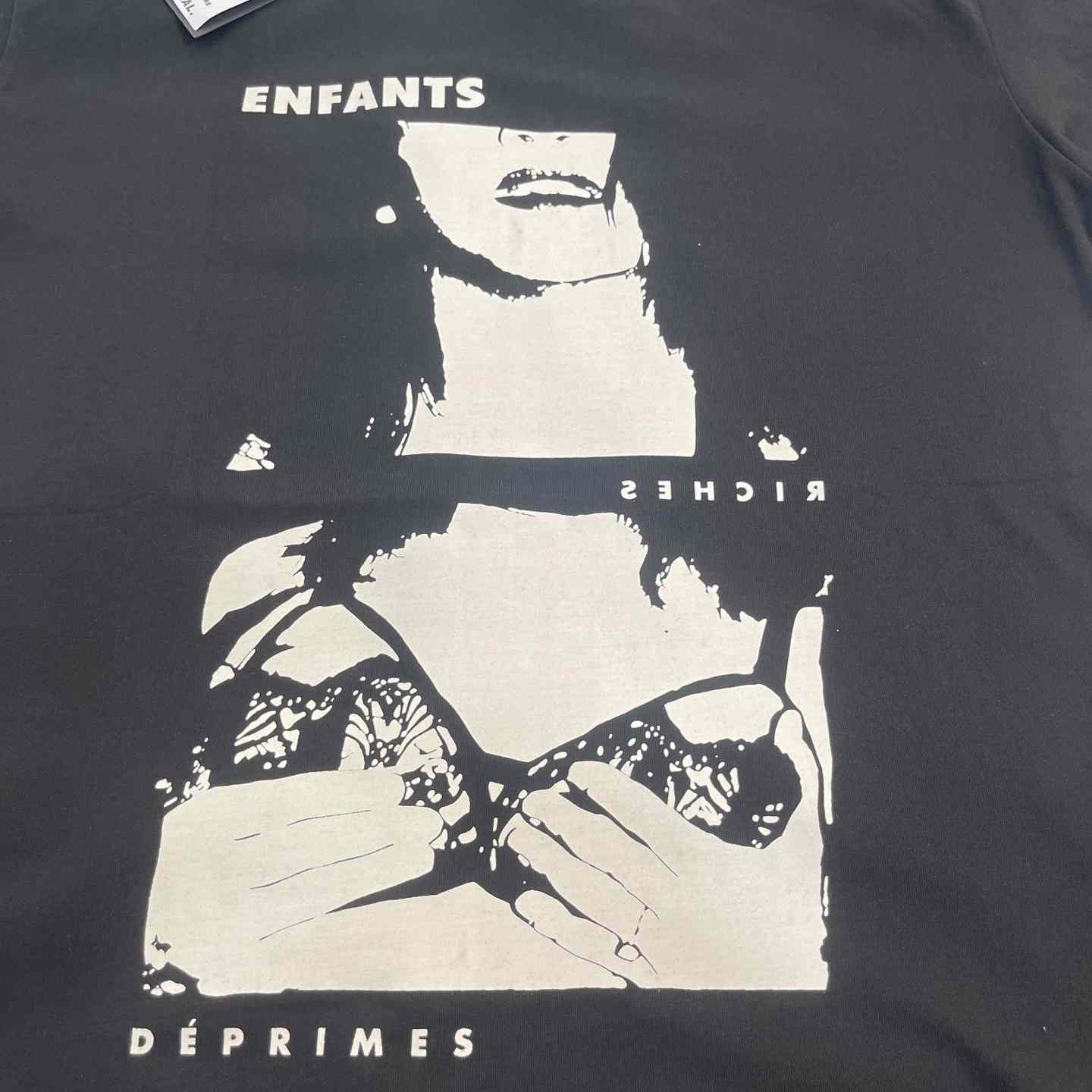 Enfants Riches Déprimés The Lydia T-Shirt 'Faded Black/White' - DesignerGu