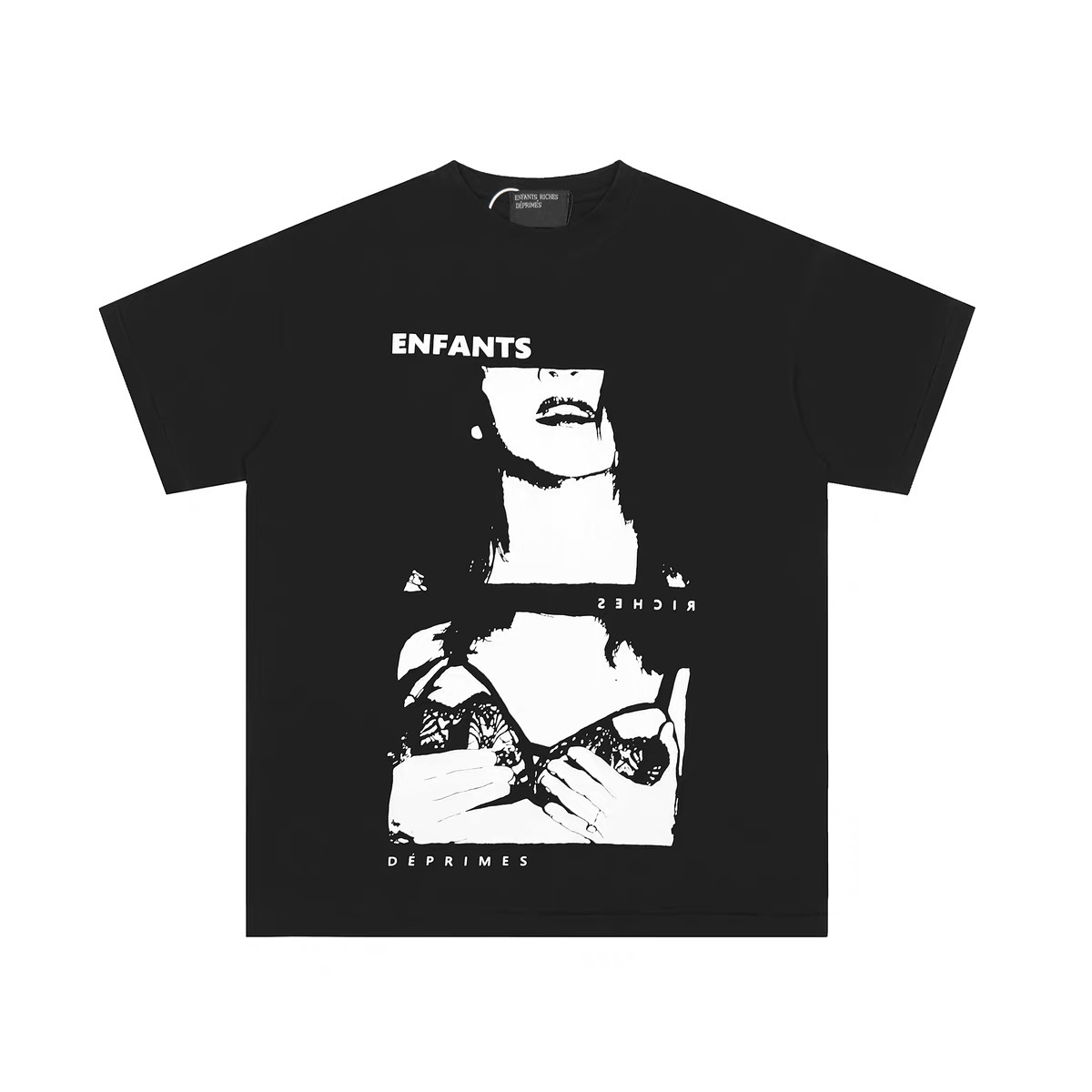 Enfants Riches Déprimés The Lydia T-Shirt 'Faded Black/White' - DesignerGu