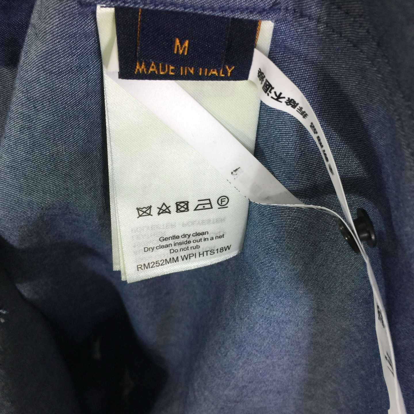 Louis Vuitton Embroidered Chambray Short-Sleeved Shirt   1AHVVX - DesignerGu