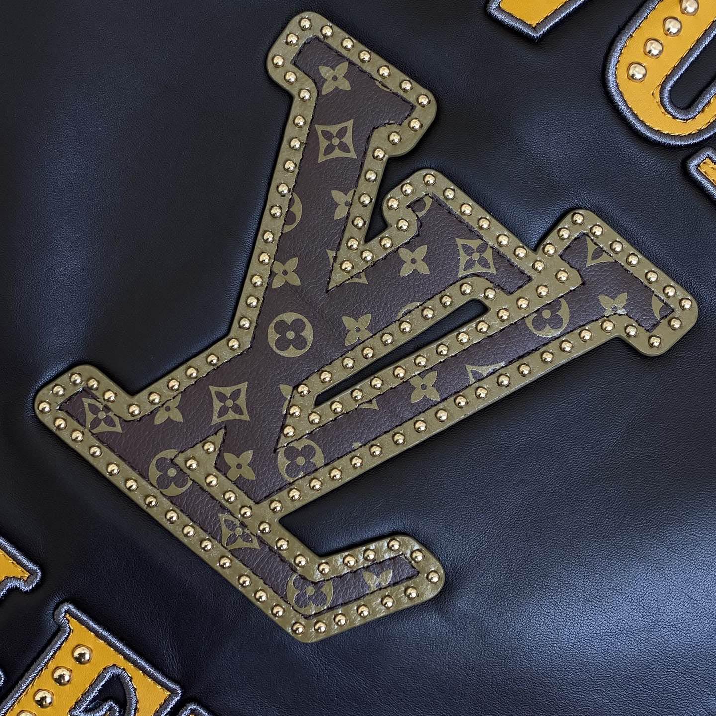 Louis Vuitton Embellished Leather Trucker Jacket  1AHBYF - DesignerGu